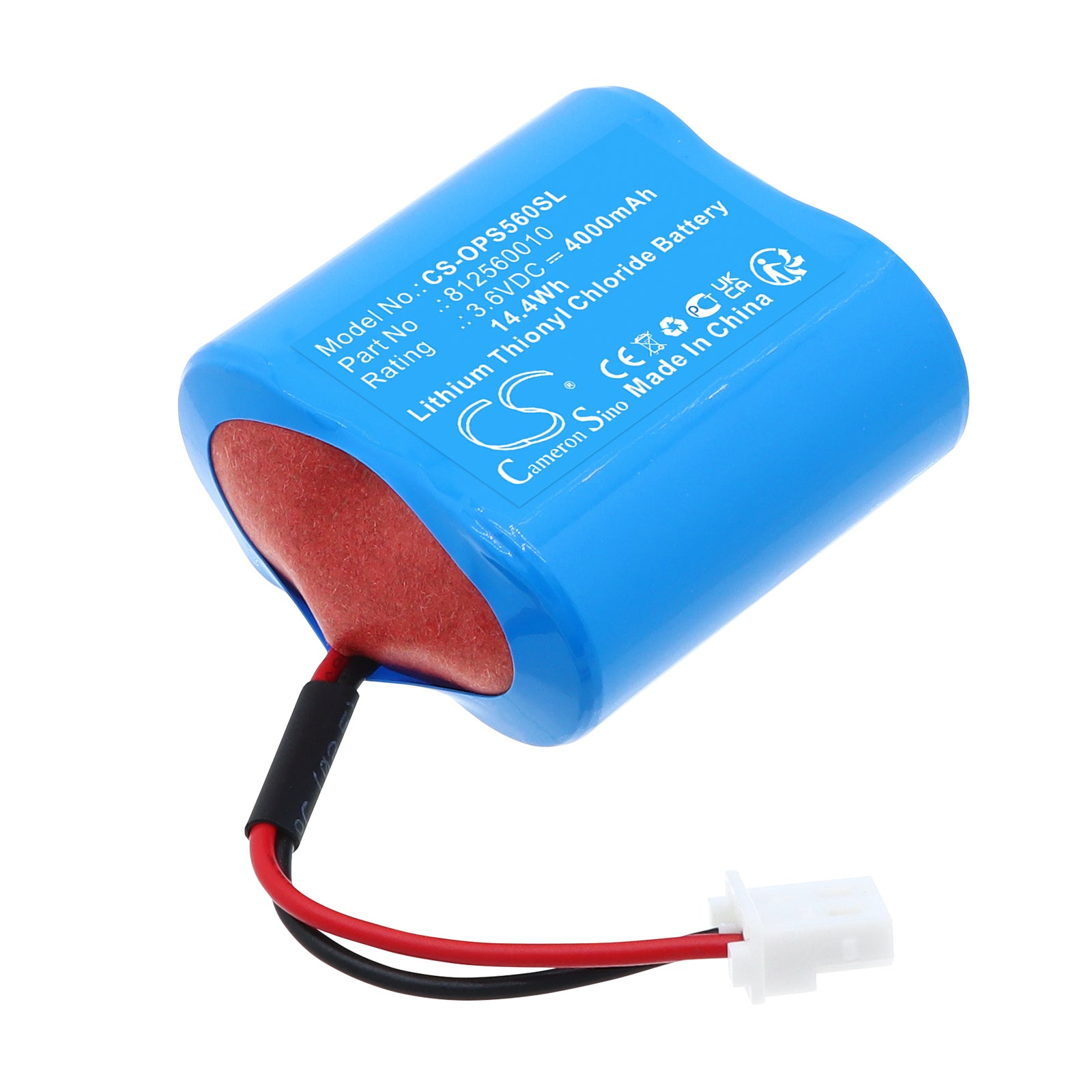 3.6V, Li-SOCl2, 4000mAh, Battery fits Orpak Systems Nano Nozzle Reader-T, nNR-T, 14.4Wh PLC Cameron Sino Technology Limited