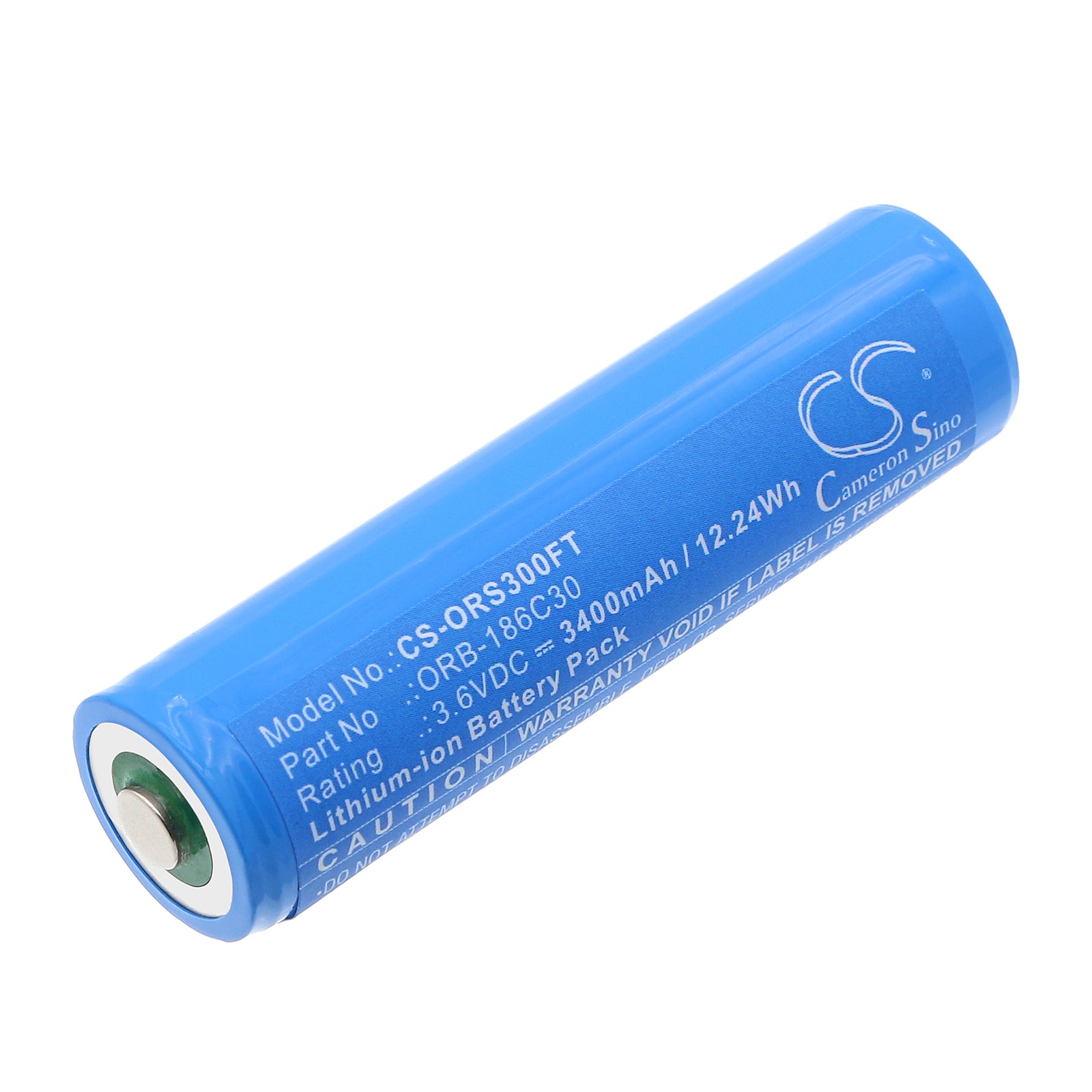 3.6V, Li-ion, 3400mAh, Battery fits Olight Baton Pro, H2R headlamp, 12.24Wh Flashlight Cameron Sino Technology Limited
