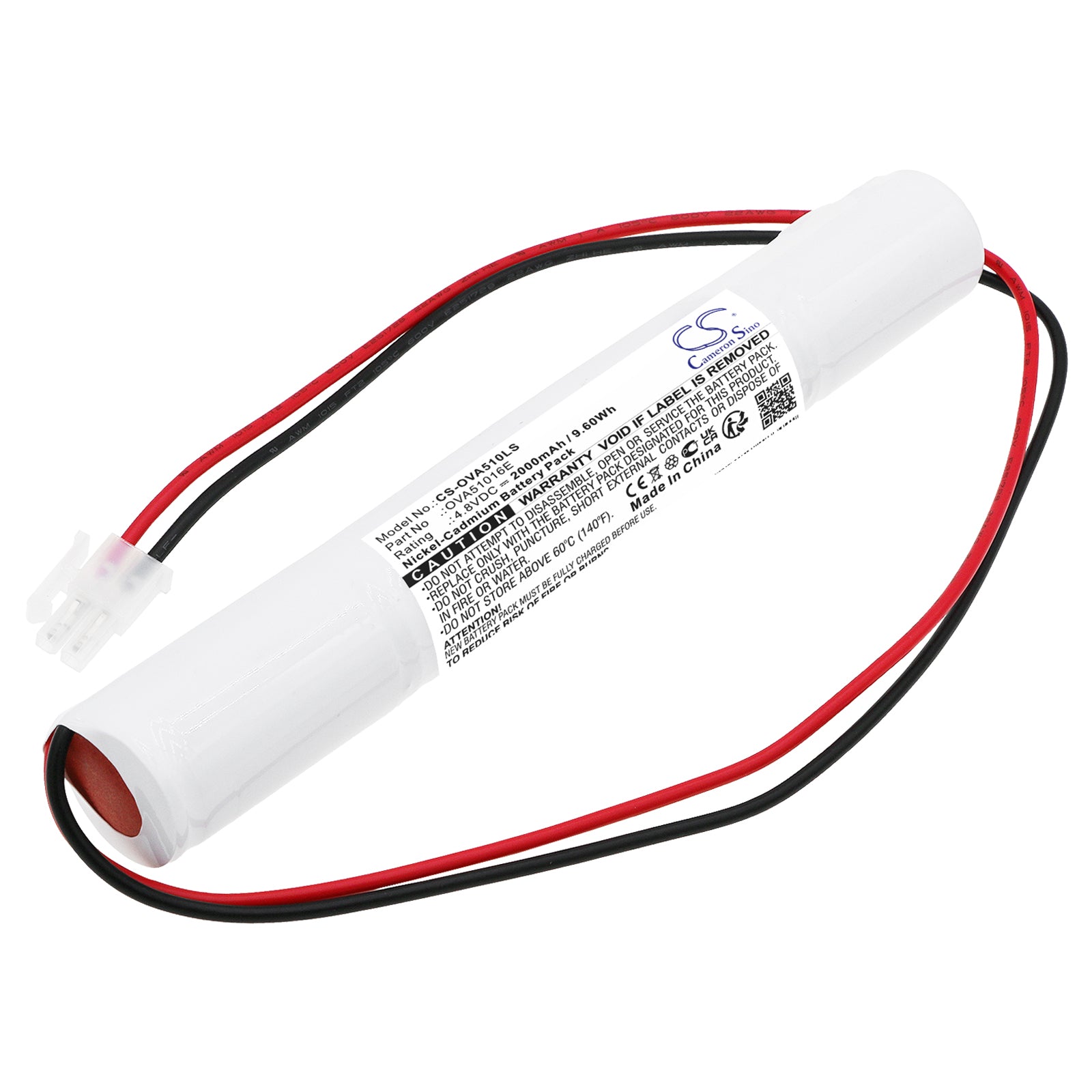 Ni-CD, Emergency Lighting Battery fits Schneider 329045280, 805045, 4.8V, 2000mAh Emergency Lighting Cameron Sino Technology Limited