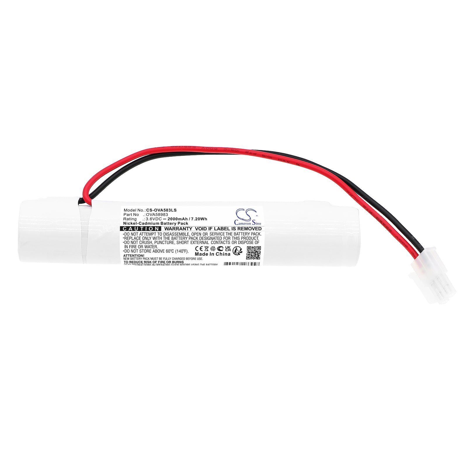 Ni-CD, Emergency Lighting Battery fits Schneider 58333, 58983, 3.6V, 2000mAh Emergency Lighting Cameron Sino Technology Limited