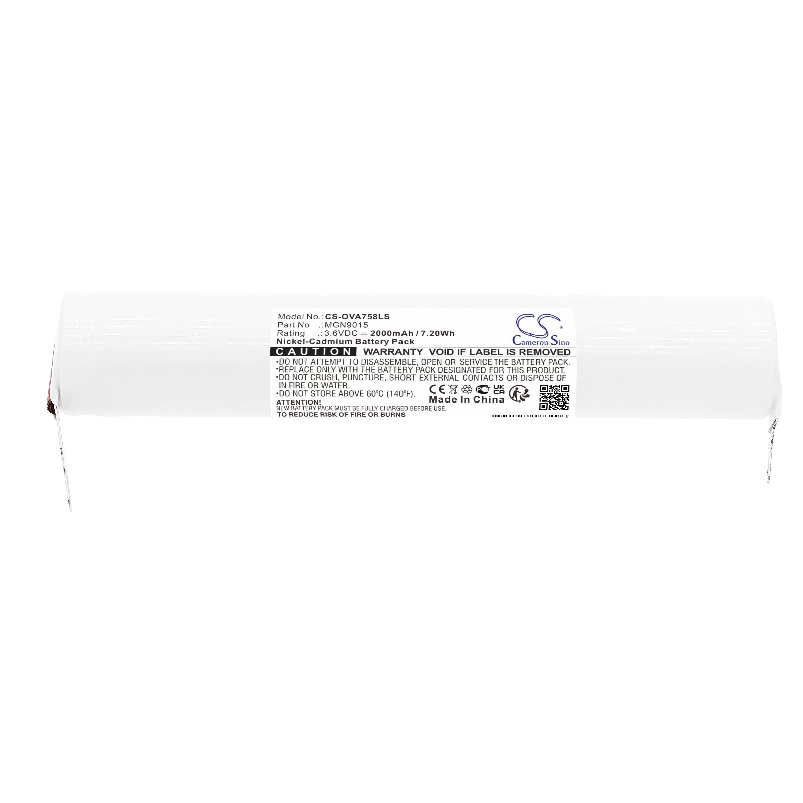 Ni-CD, Emergency Lighting Battery fits Kaufel 226 610, 226 611, 3.6V, 2000mAh Emergency Lighting Cameron Sino Technology Limited