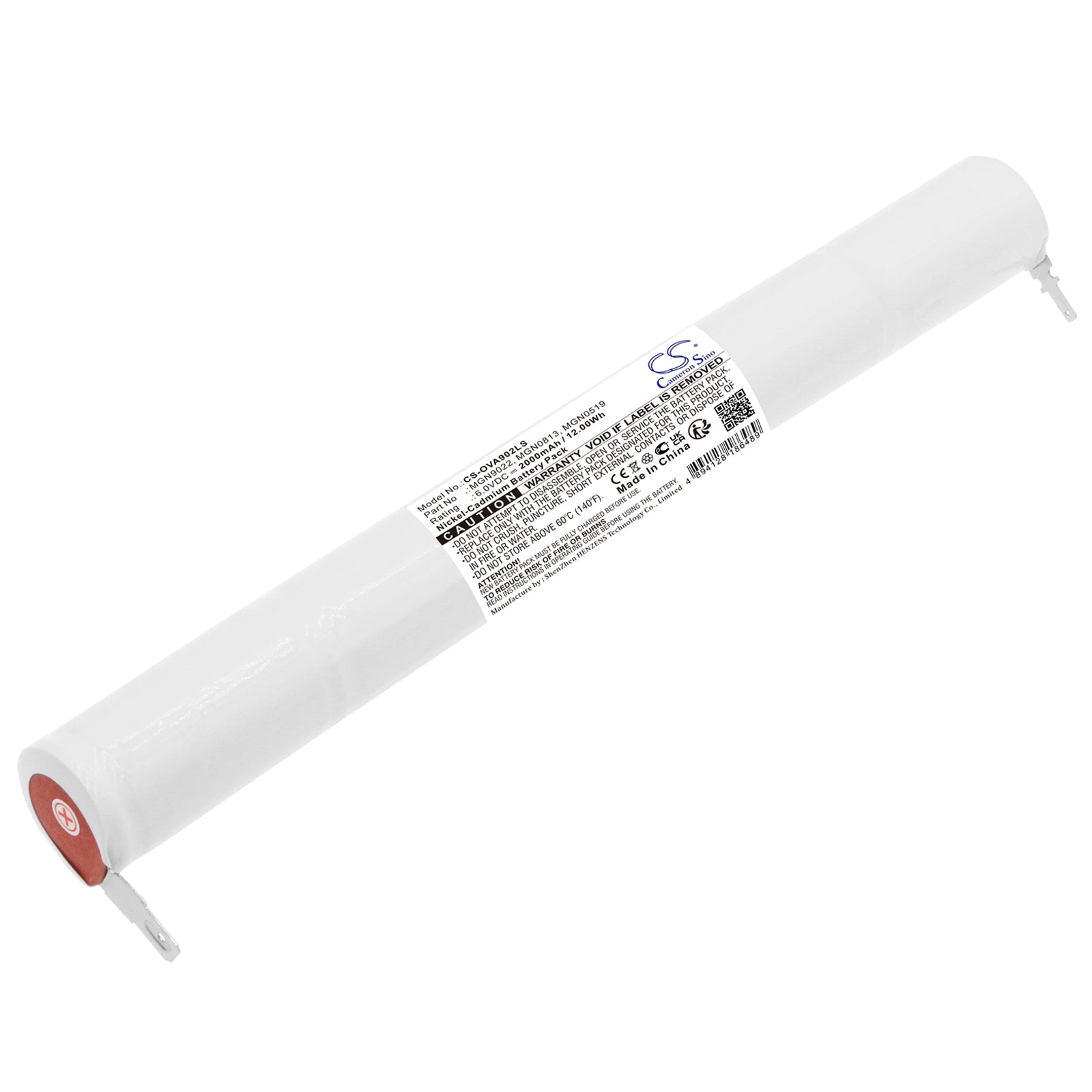Ni-CD, Emergency Lighting Battery fits Ura 10676 Tim 60 Id, 10676tim60id, 6.0V, 2000mAh Emergency Lighting Cameron Sino Technology Limited
