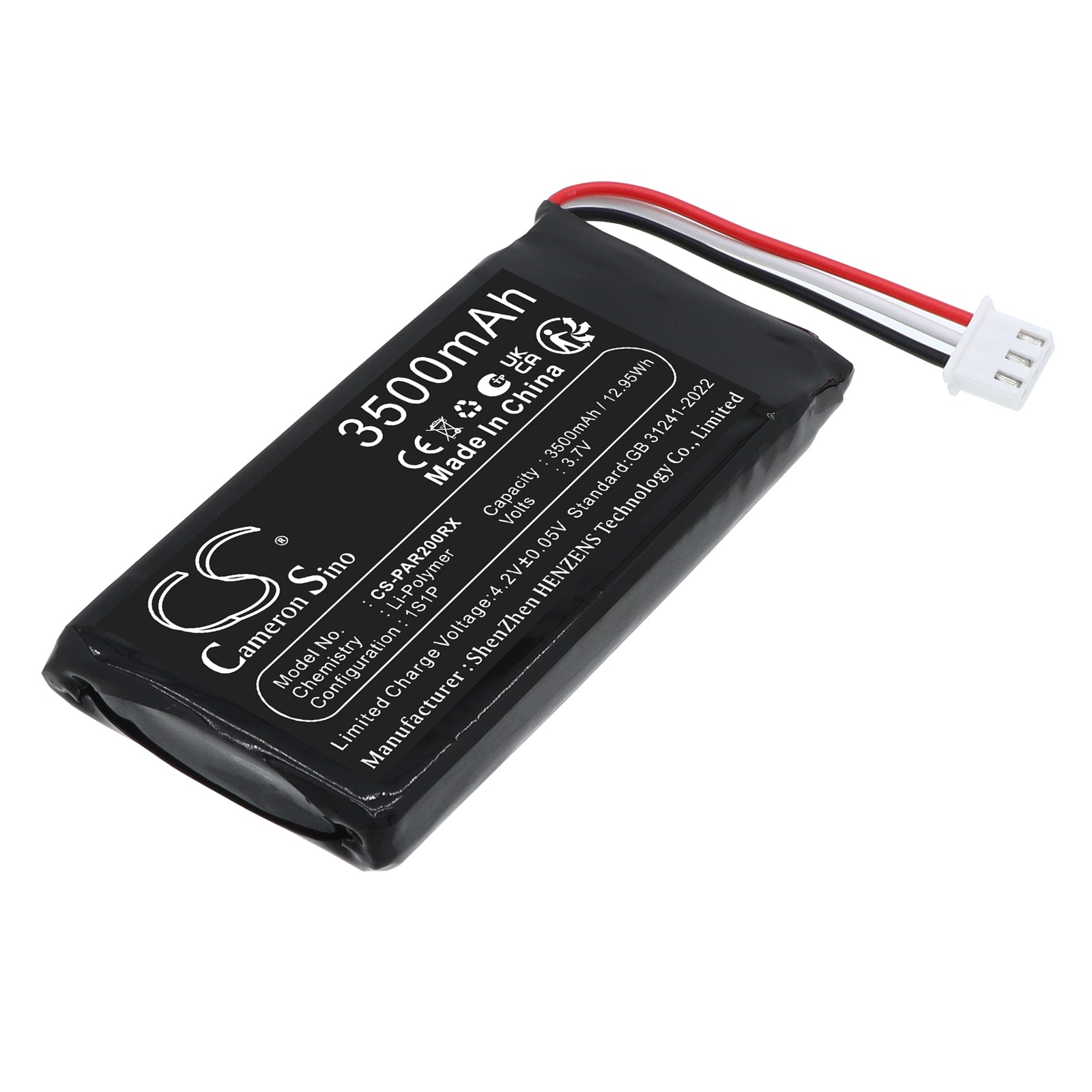 3.7V, 3500mAh Battery fits Parrot SkyController 2P, Remote Controller Cameron Sino Technology Limited