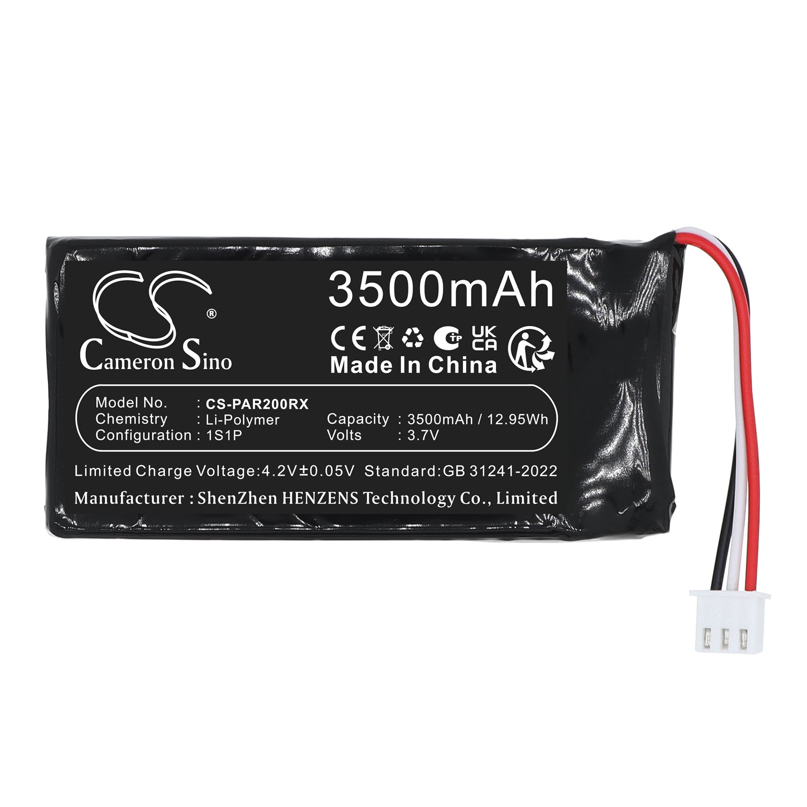 3.7V, 3500mAh Battery fits Parrot SkyController 2P, Remote Controller Cameron Sino Technology Limited