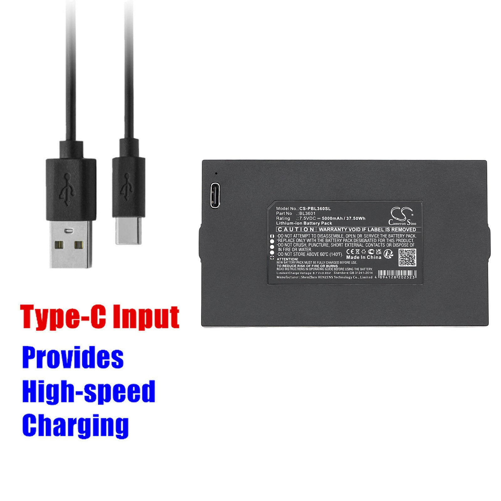 Li-ion, Door Lock Battery fits Philips 301-fvp, 702-8hw, 7.5V, 5000mAh Door Lock Cameron Sino Technology Limited