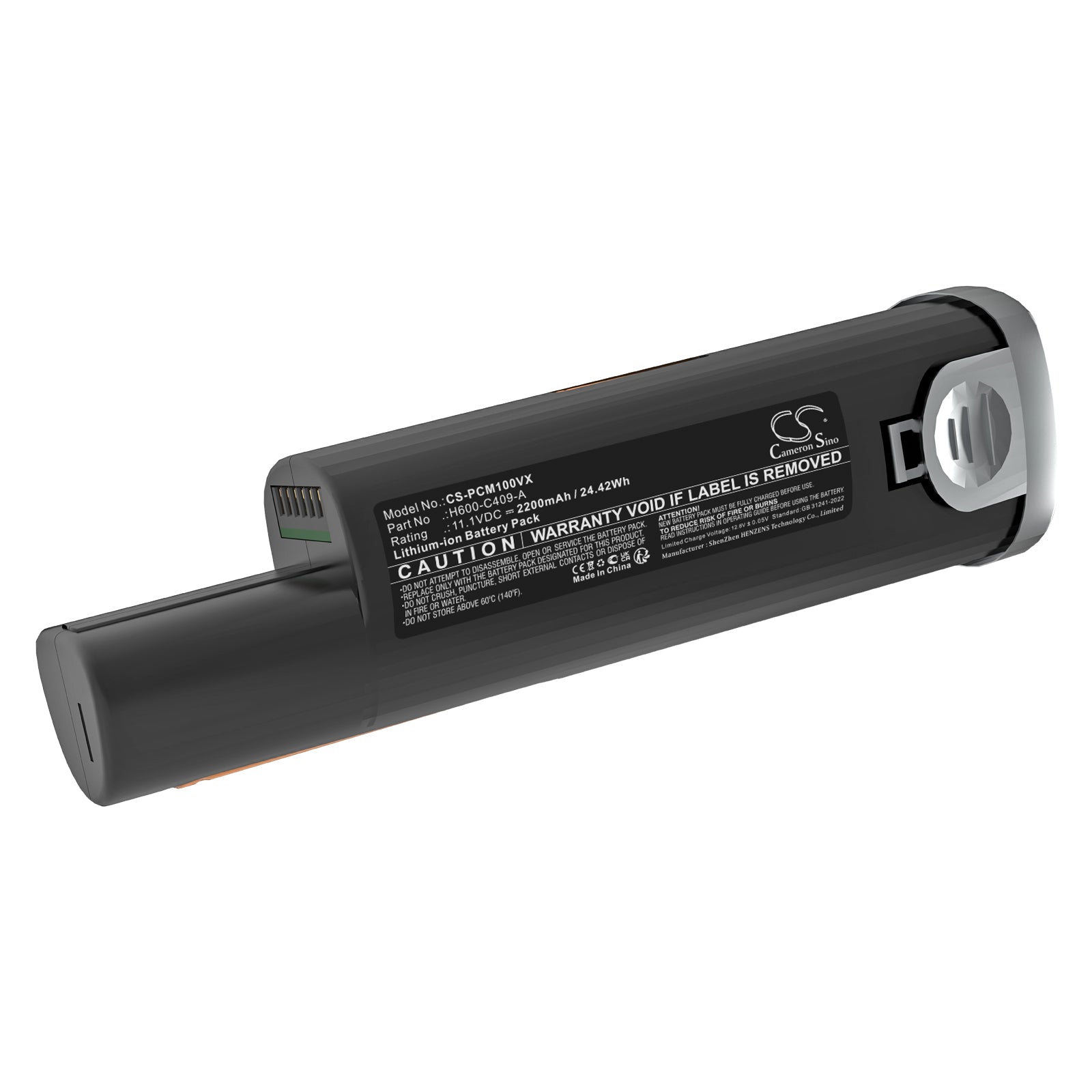 11.1V, Li-ion, 2200mAh, Battery fits ROBIT H600 | Proscenic S1, S1 Handheld Vacuum, 24.42Wh Vacuum Cameron Sino Technology Limited