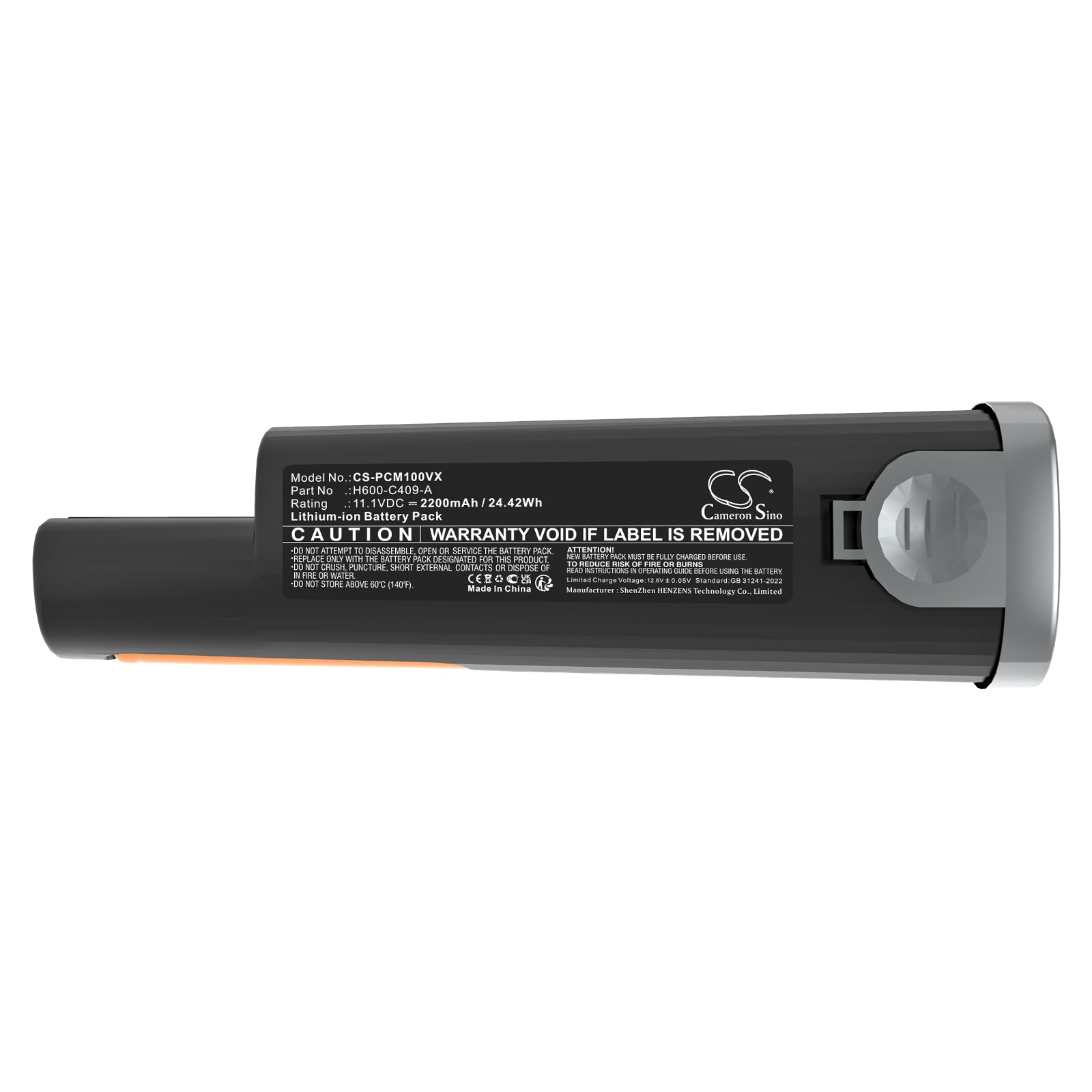 11.1V, Li-ion, 2200mAh, Battery fits ROBIT H600 | Proscenic S1, S1 Handheld Vacuum, 24.42Wh Vacuum Cameron Sino Technology Limited