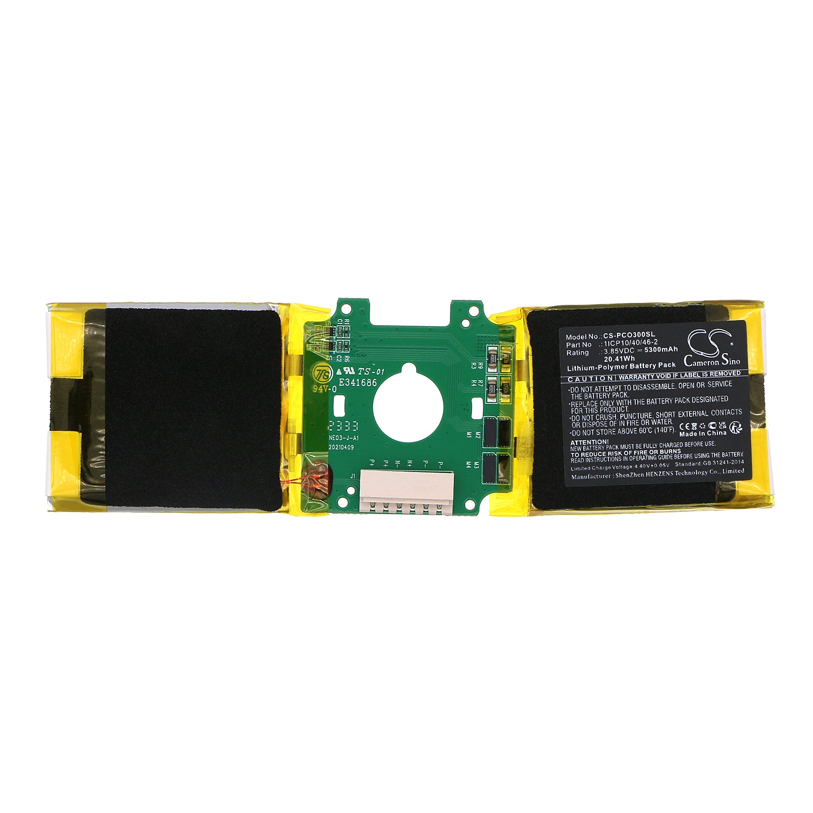 Li-Polymer, VR Battery fits Pico Neo3, Neo3-1, 3.85V, 5300mAh VR Cameron Sino Technology Limited
