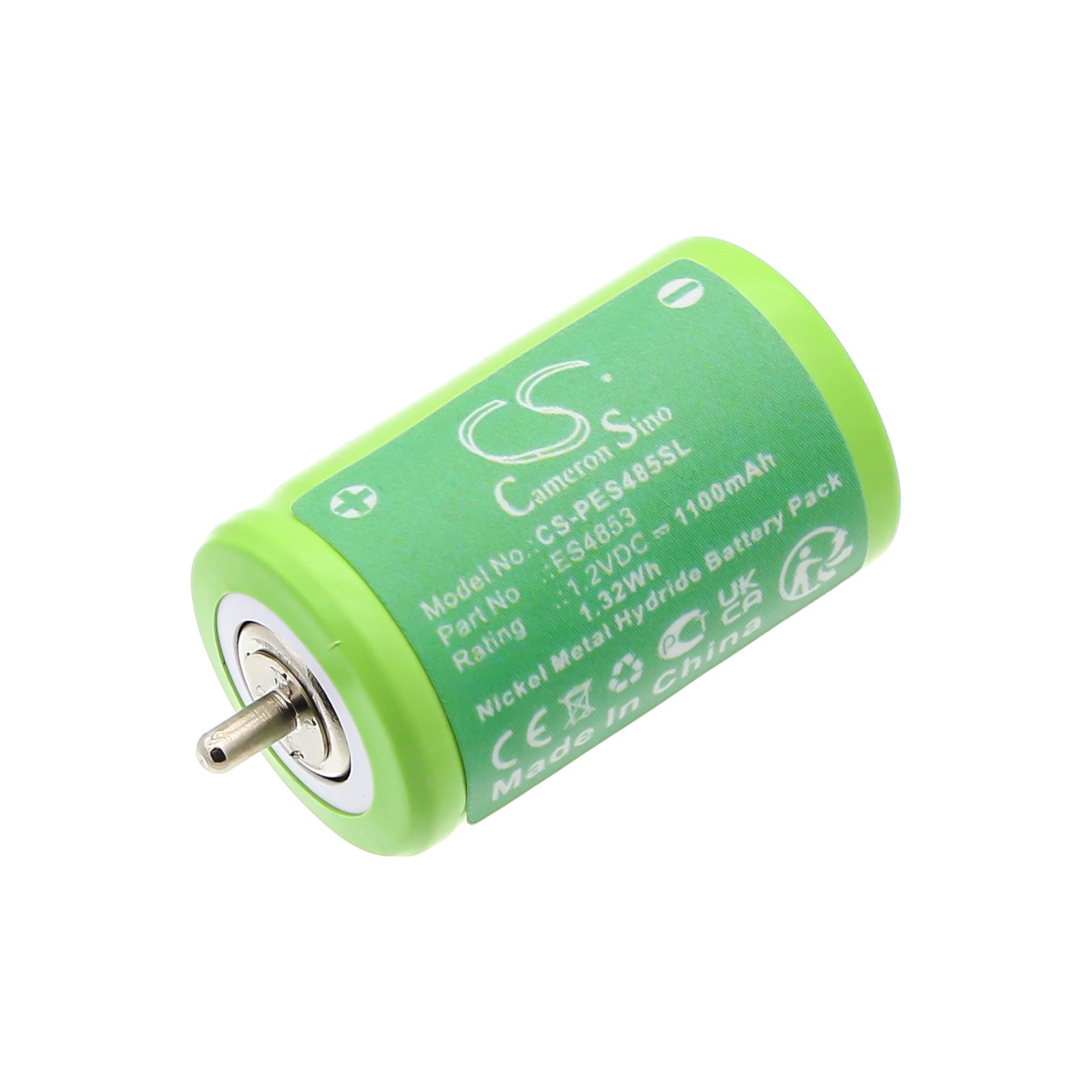 1.2V, Ni-MH, 1100mAh, Battery fits Panasonic ES4853, ES4853S, 1.32Wh Shaver Cameron Sino Technology Limited