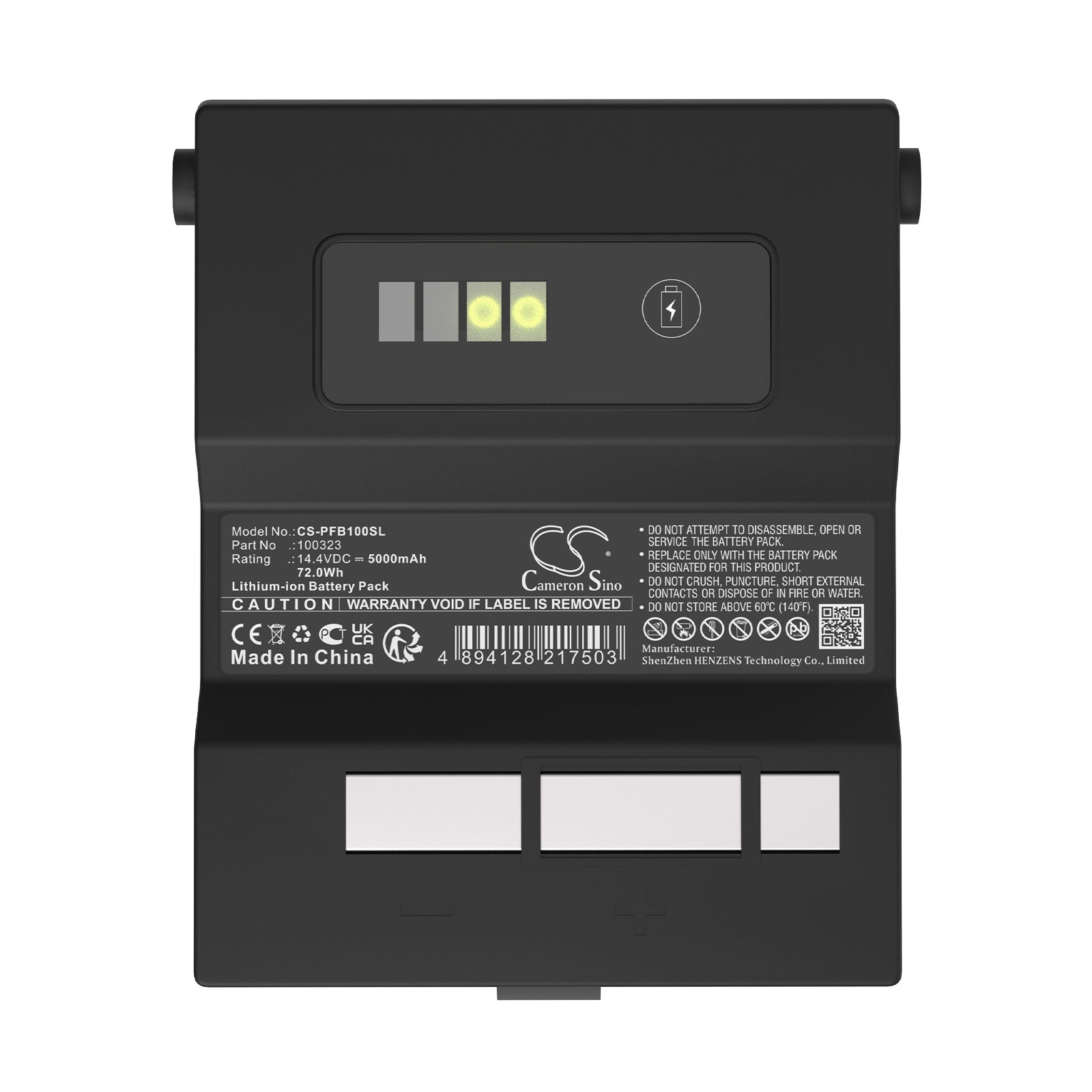 14.4V, Li-ion, 5000mAh, Battery fits Profoto B1, B1x AirTTL Flash Heads, 72Wh Strobe Lighting Cameron Sino Technology Limited