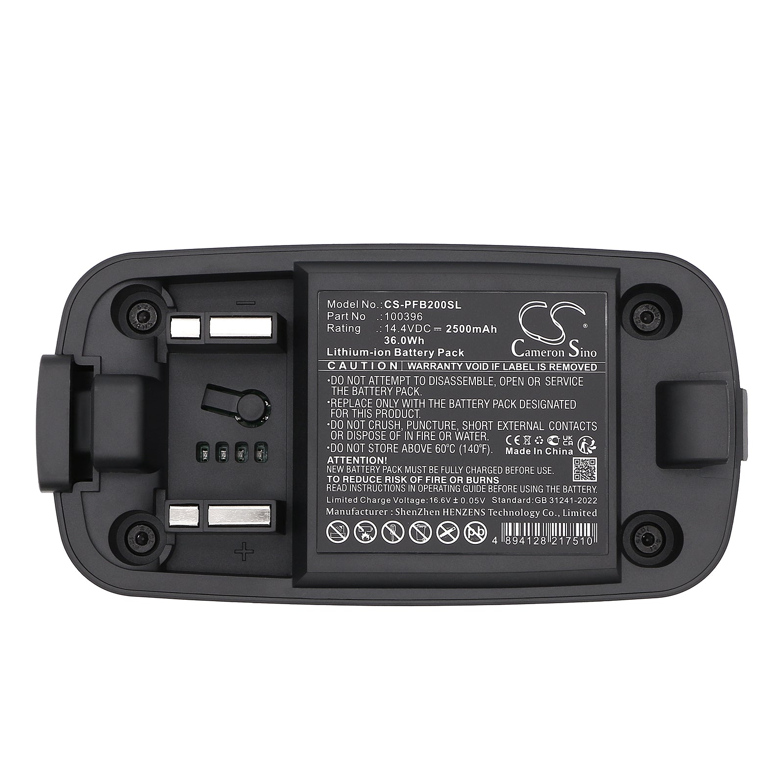 14.4V, Li-ion, 2500mAh, Battery fits Profoto B2, B2 Camera Flash, 36Wh Strobe Lighting Cameron Sino Technology Limited