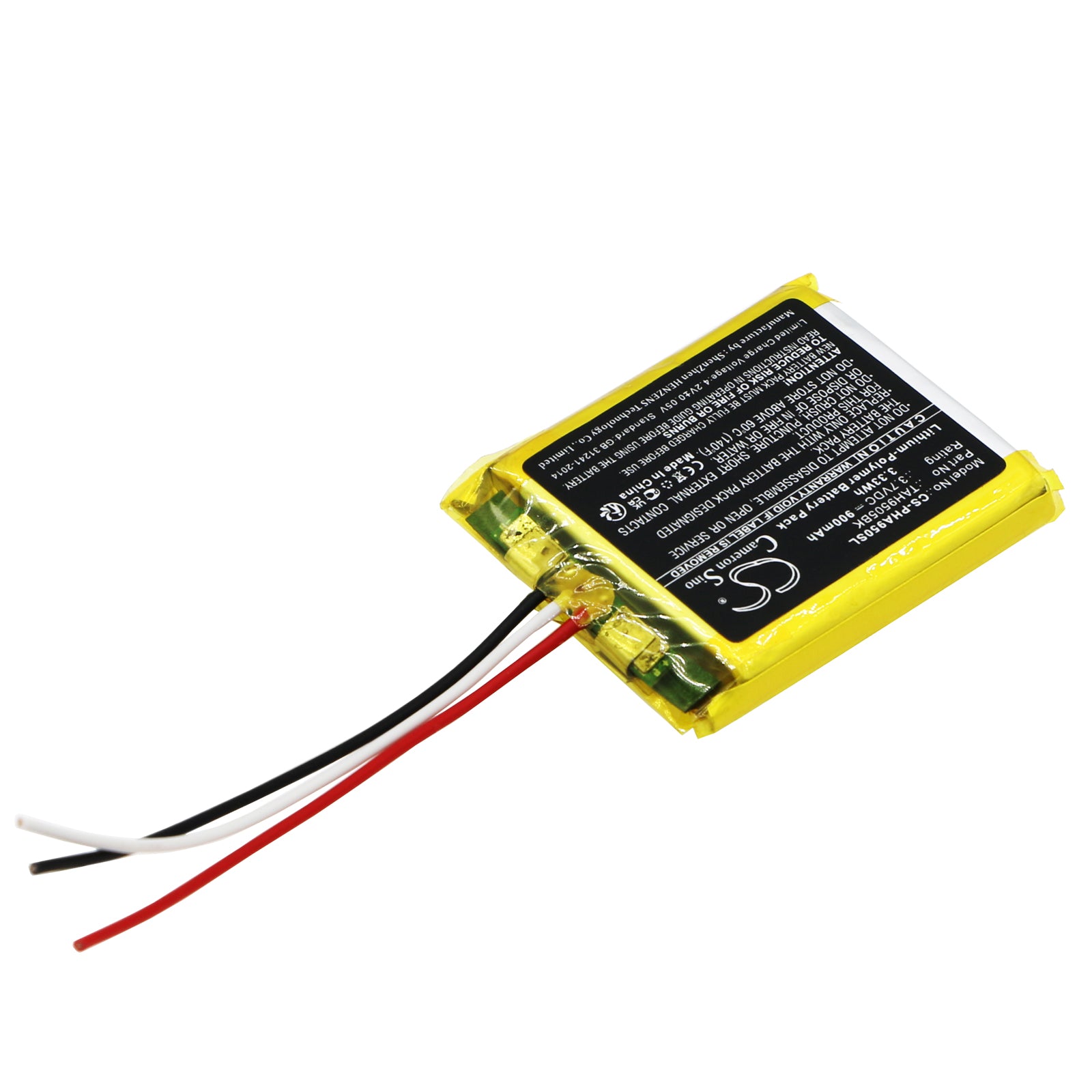 Li-Polymer, Wireless Headset Battery fits Philips Tah9505bk, 3.7V, 900mAh Wireless Headset Cameron Sino Technology Limited