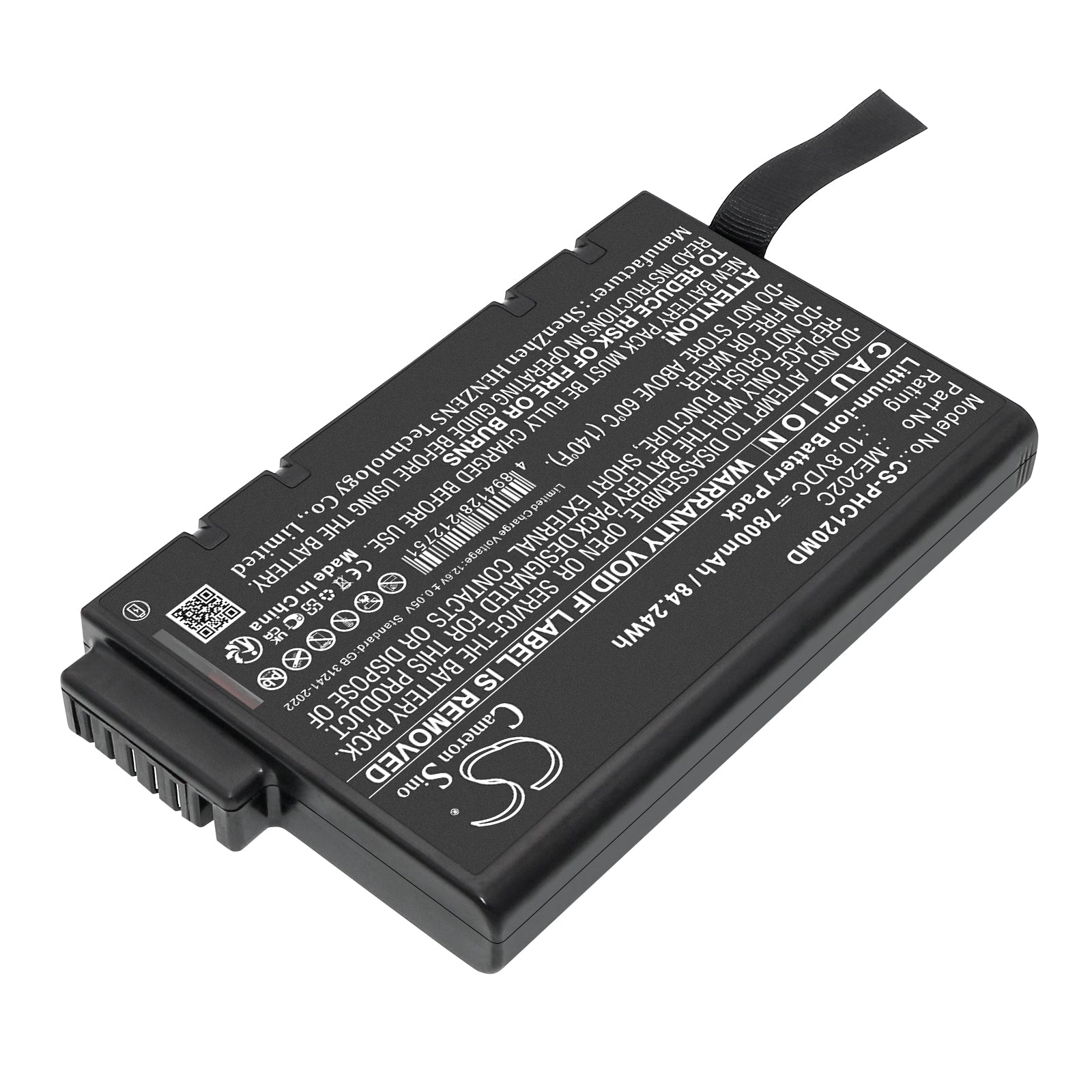 10.8V, Li-ion, 7800mAh, Battery fits Philips Efficia CM10, Efficia CM12, 84.24Wh Medical Cameron Sino Technology Limited