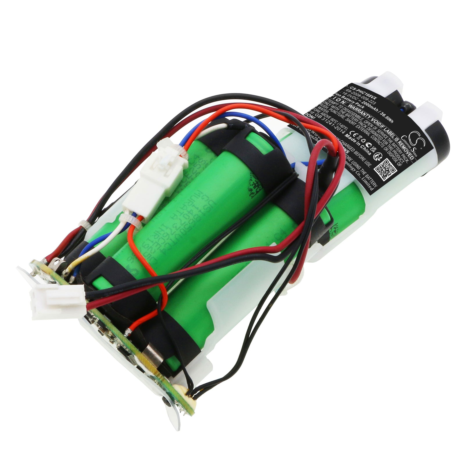 Li-ion, Vacuum Battery fits Philips Fc6161, Fc6162, 18.0V, 2000mAh Vacuum Cameron Sino Technology Limited