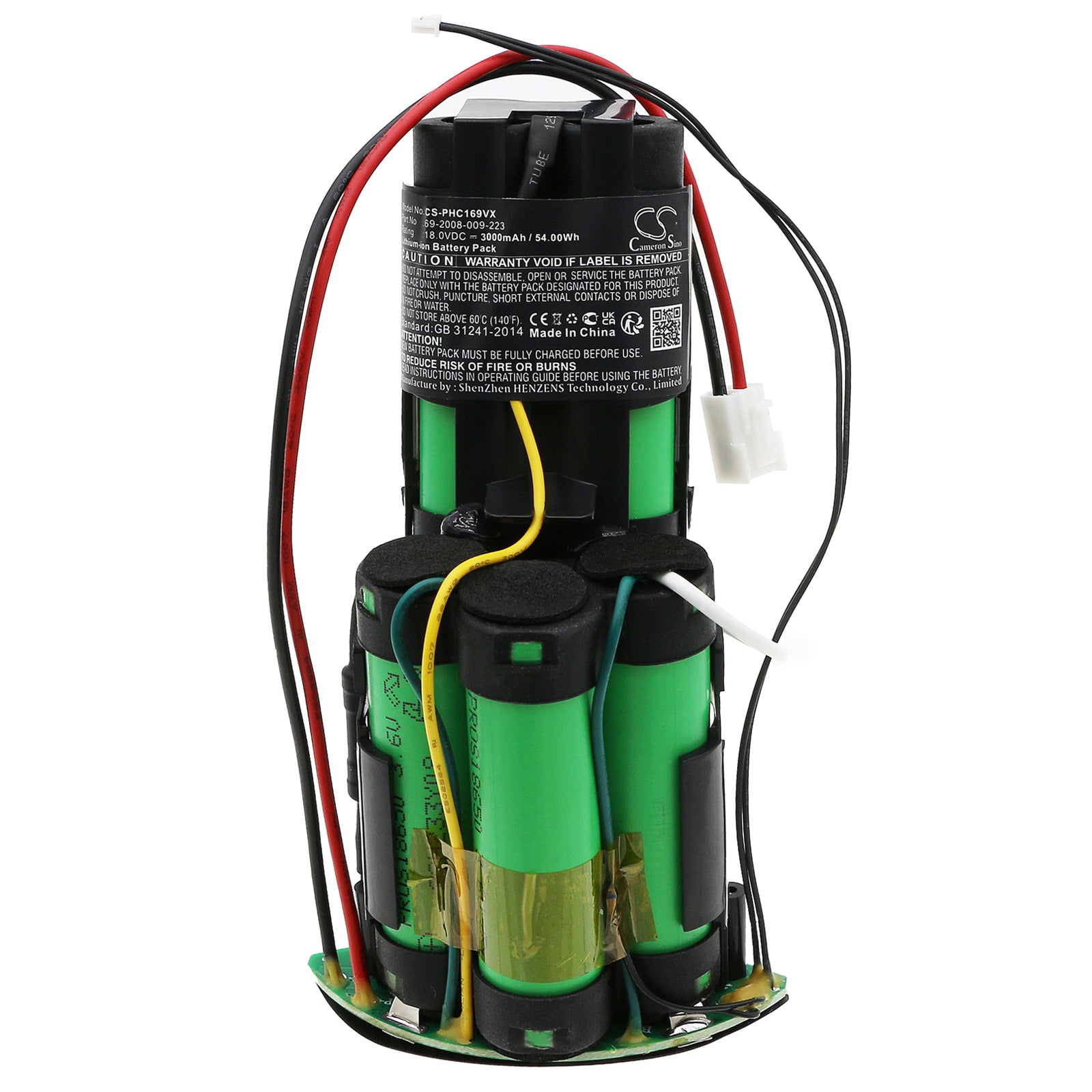 Li-ion, Vacuum Battery fits Philips Fc6161, Fc6162, 18.0V, 3000mAh Vacuum Cameron Sino Technology Limited