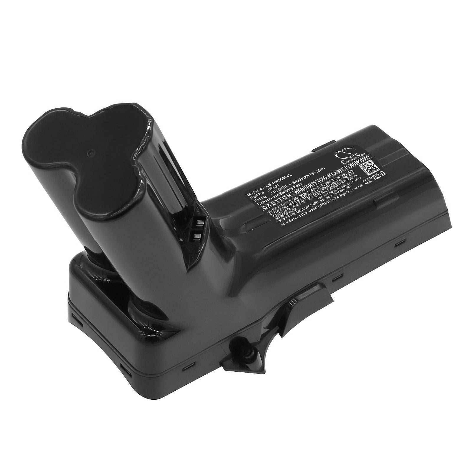 18V, Li-ion, 3400mAh, Battery fits Philips SpeedPro Max, SpeedPro Max Aqua, 61.2Wh Vacuum Cameron Sino Technology Limited