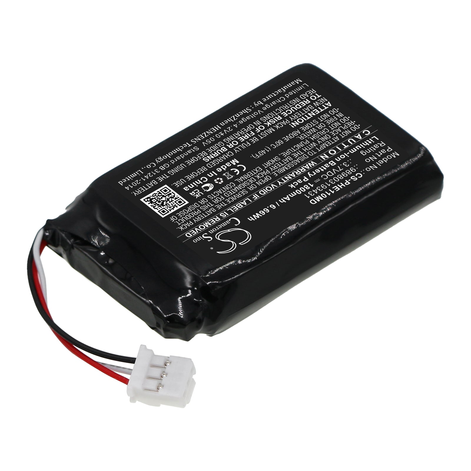 Li-ion, Medical Battery fits Philips Eme11-p506, Mercury Free Blood Pressure, 3.7V, 1800mAh Medical Cameron Sino Technology Limited