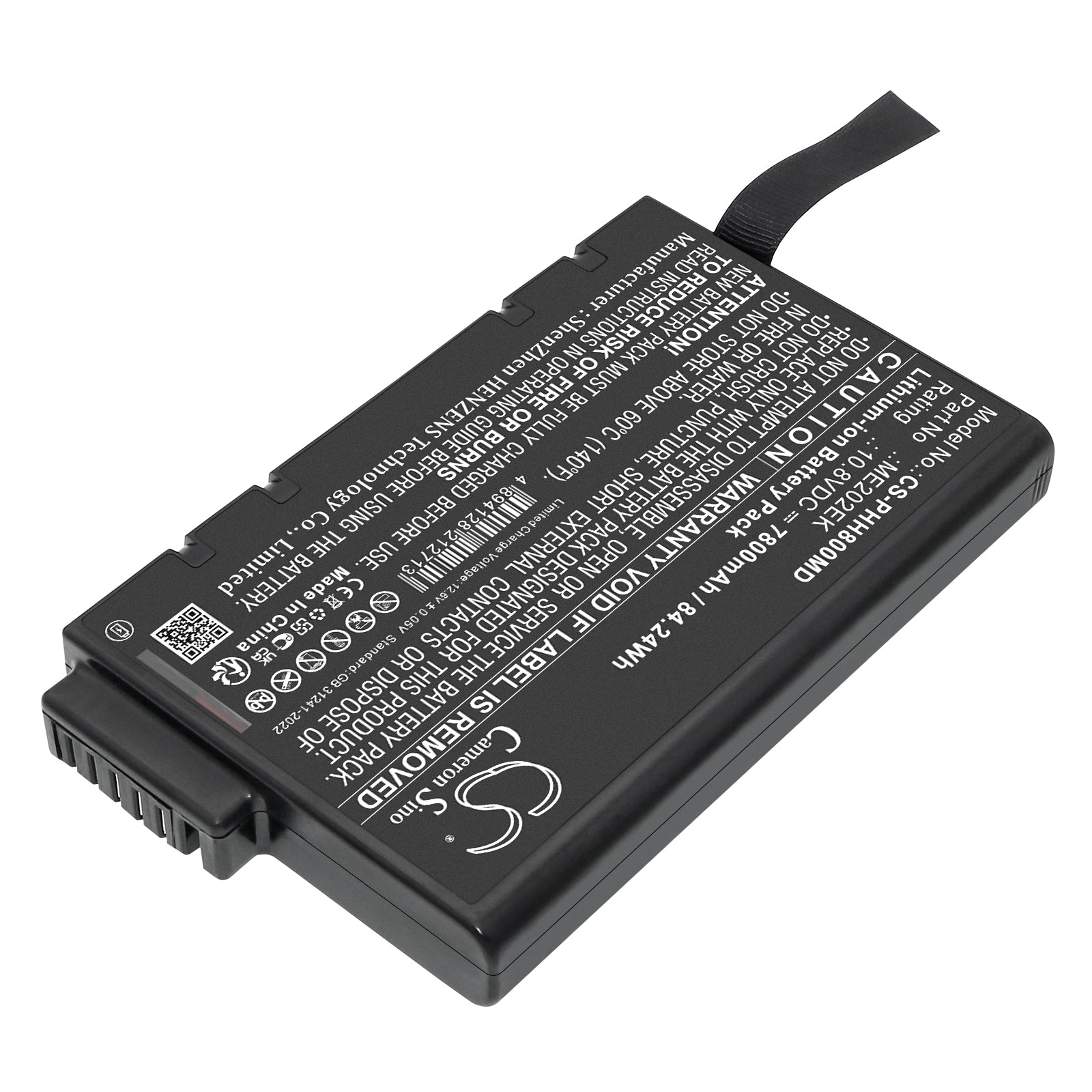 10.8V, Li-ion, 7800mAh, Battery fits Philips Earlyvue VS30, Goldway P80E, 84.24Wh Medical Cameron Sino Technology Limited