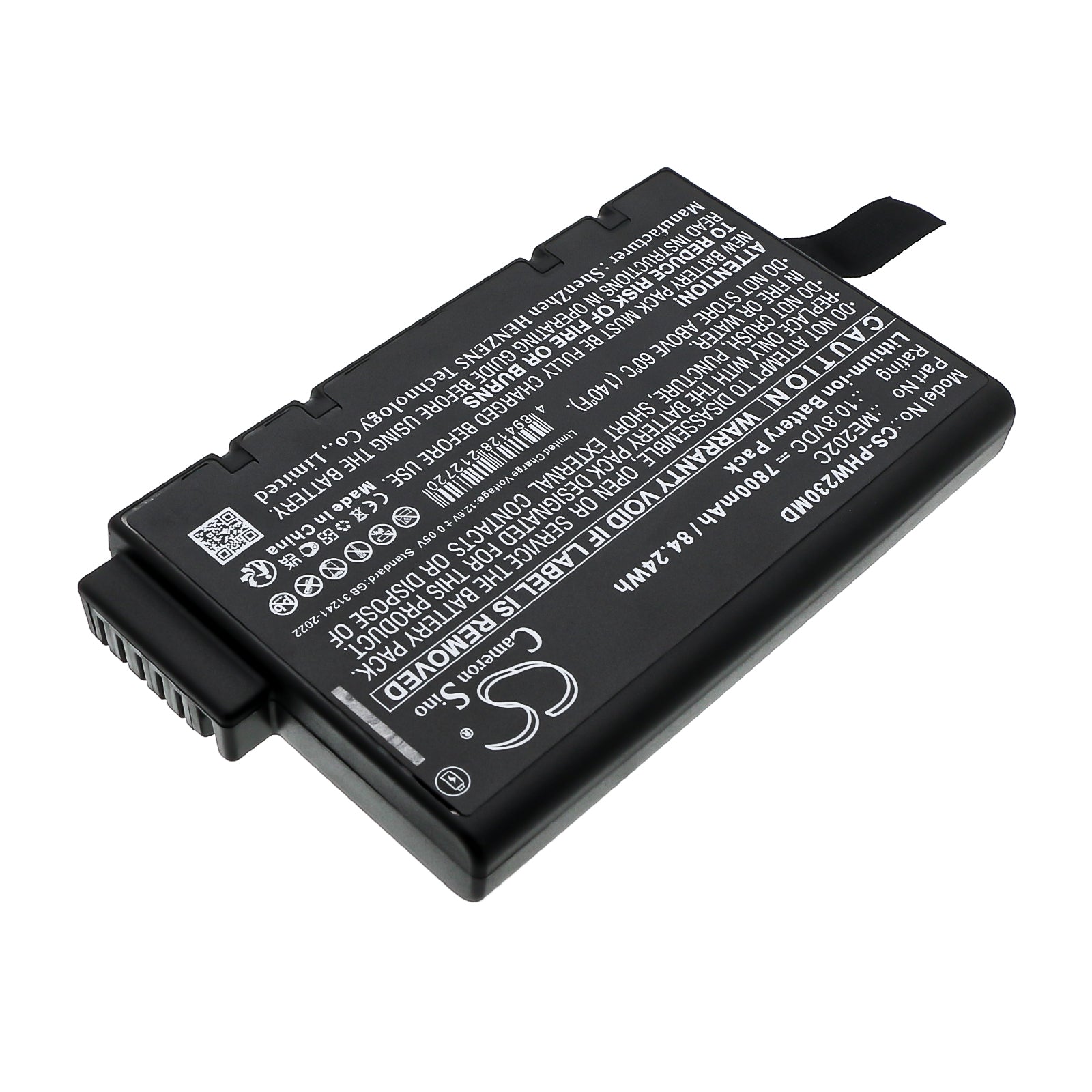 10.8V, Li-ion, 7800mAh, Battery fits Philips PageWriter TC20, PageWriter TC30, 84.24Wh Medical Cameron Sino Technology Limited