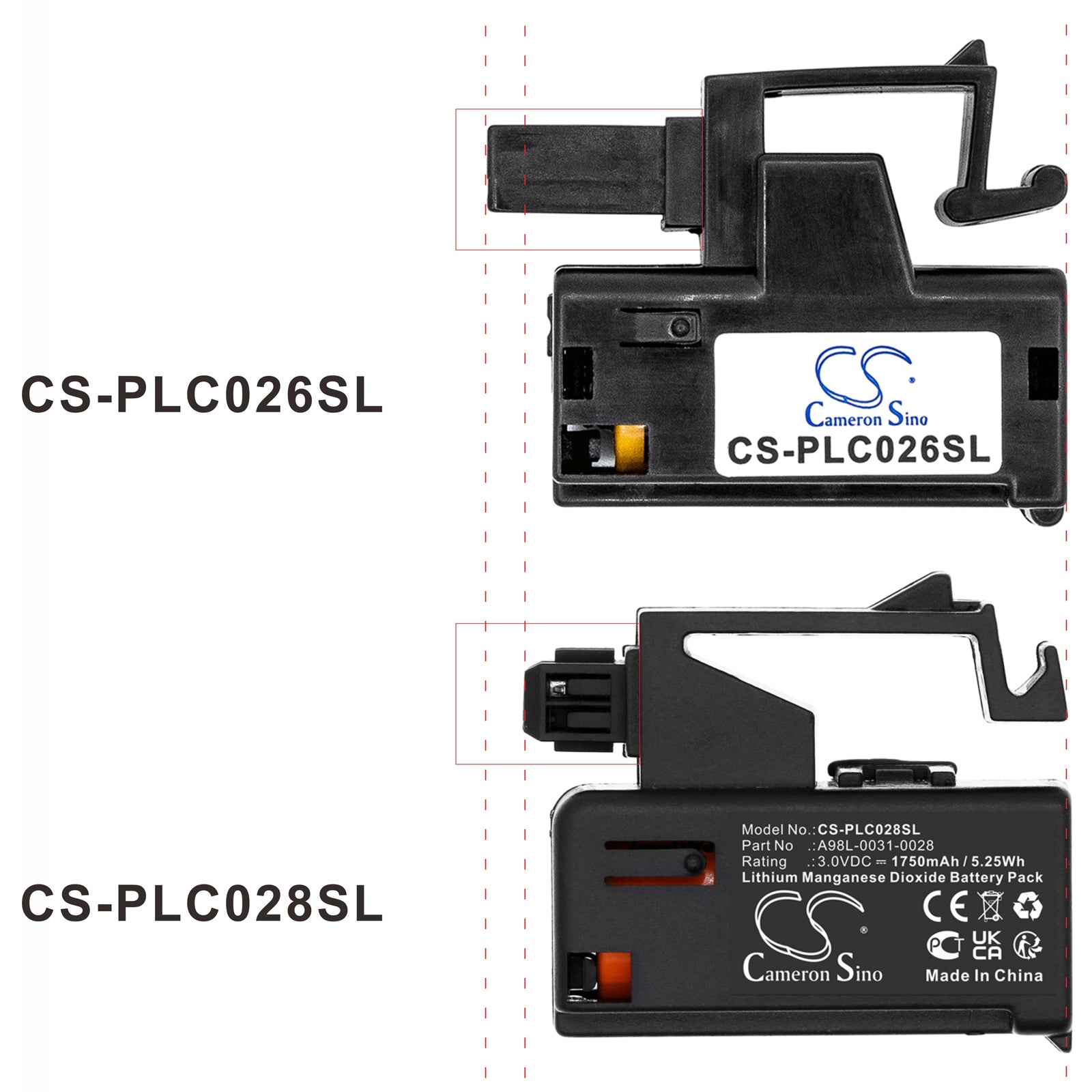 Li-MnO2, PLC Battery fits Fanuc 30i, 31i, 3.0V, 1750mAh PLC Cameron Sino Technology Limited
