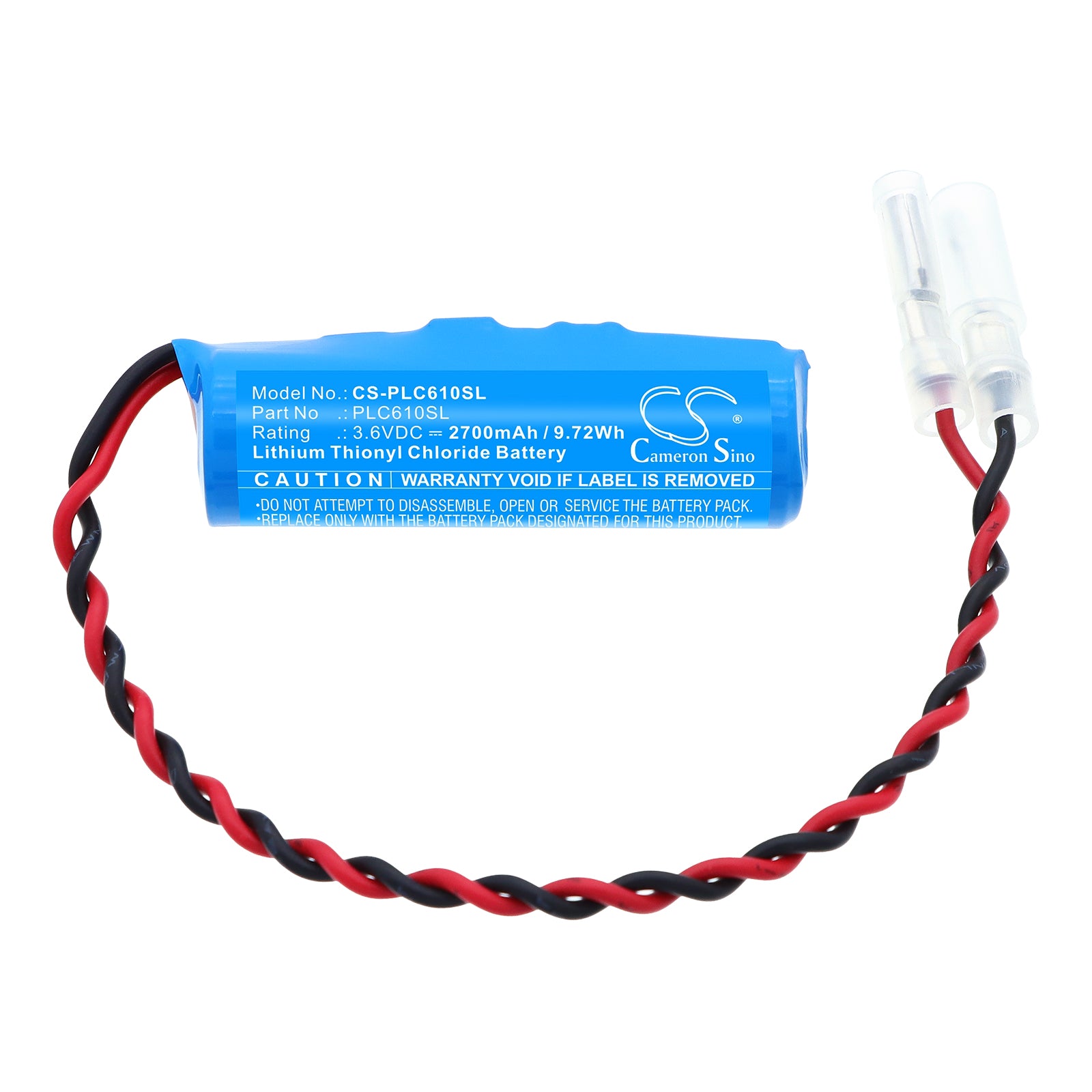 3.6V, Li-SOCl2, 2700mAh, Battery fits PLC, 9.72Wh PLC Cameron Sino Technology Limited