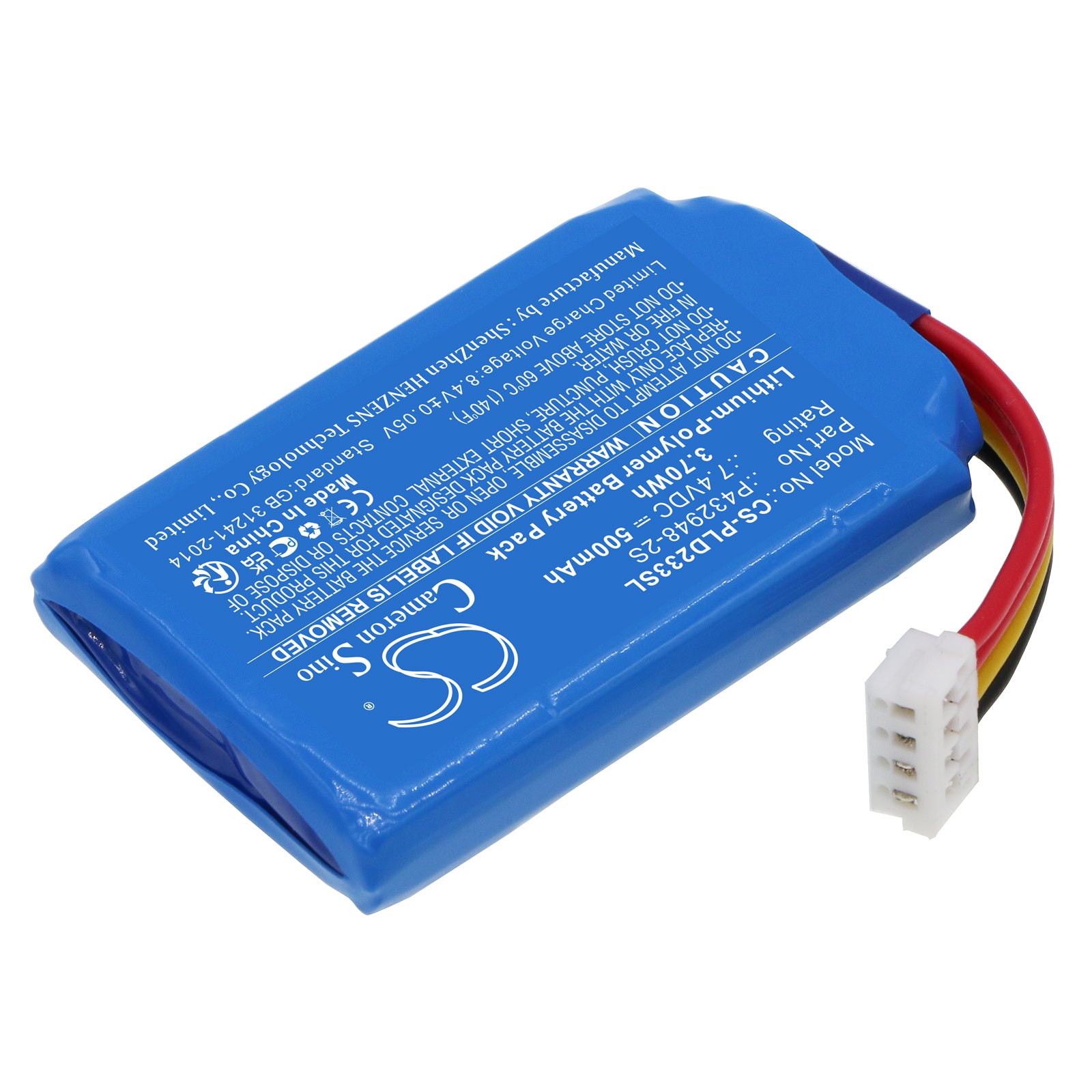 Li-Polymer, Photo Printer Battery fits Lg Pd233, Pd239, 7.4V, 500mAh Photo Printer Cameron Sino Technology Limited