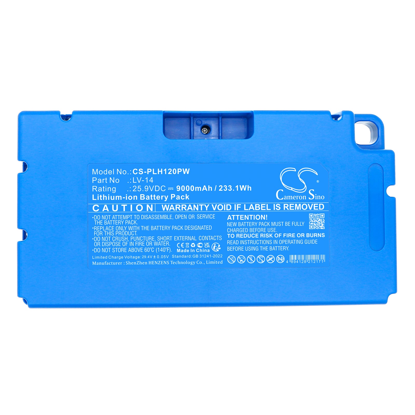 25.9V, Li-ion, 9000mAh, Battery fits Polisher BP130LiIII, BP150LiII, 233.1Wh Lawn Mowers Cameron Sino Technology Limited