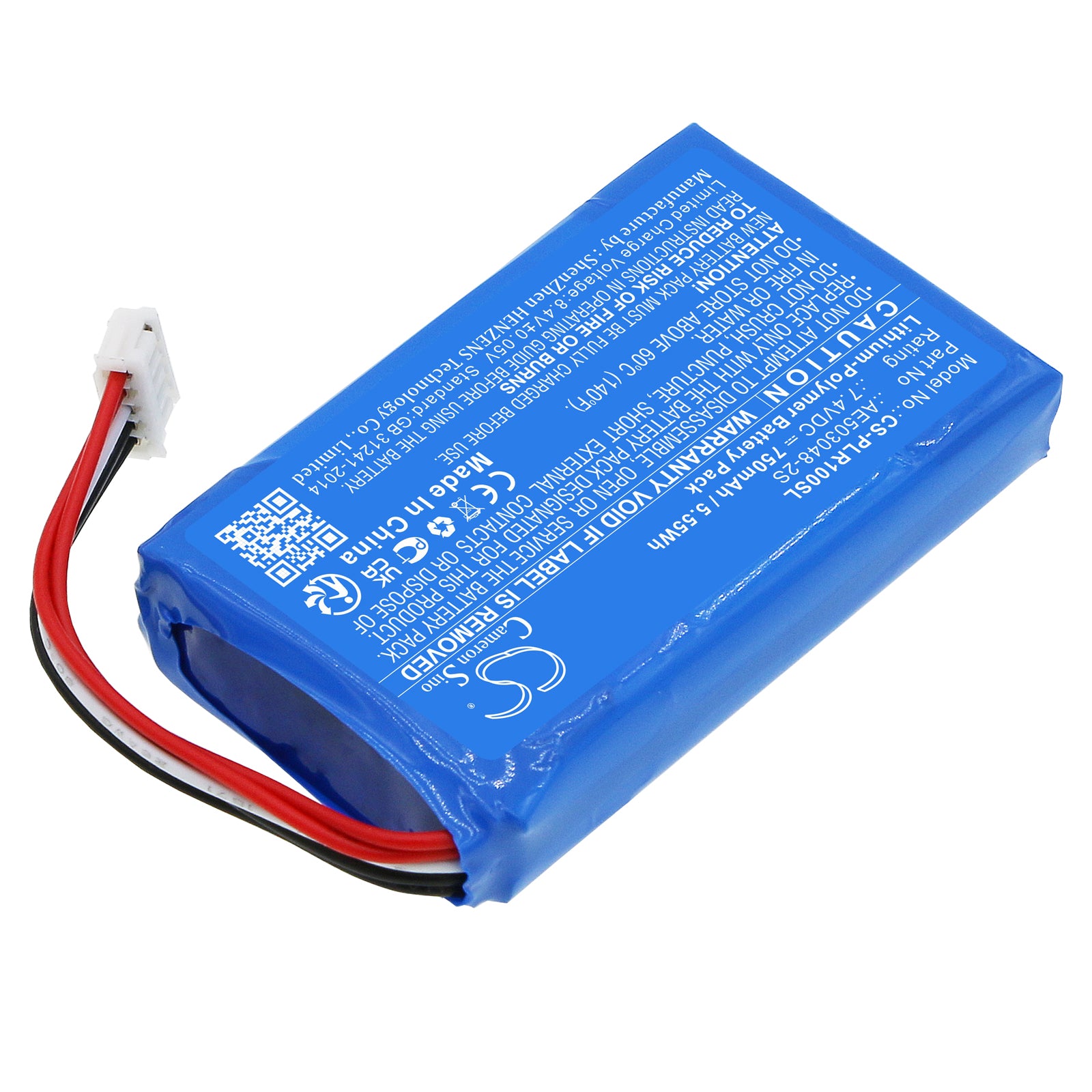 Li-Polymer, Photo Printer Battery fits Polaroid Zip, 7.4V, 750mAh Photo Printer Cameron Sino Technology Limited