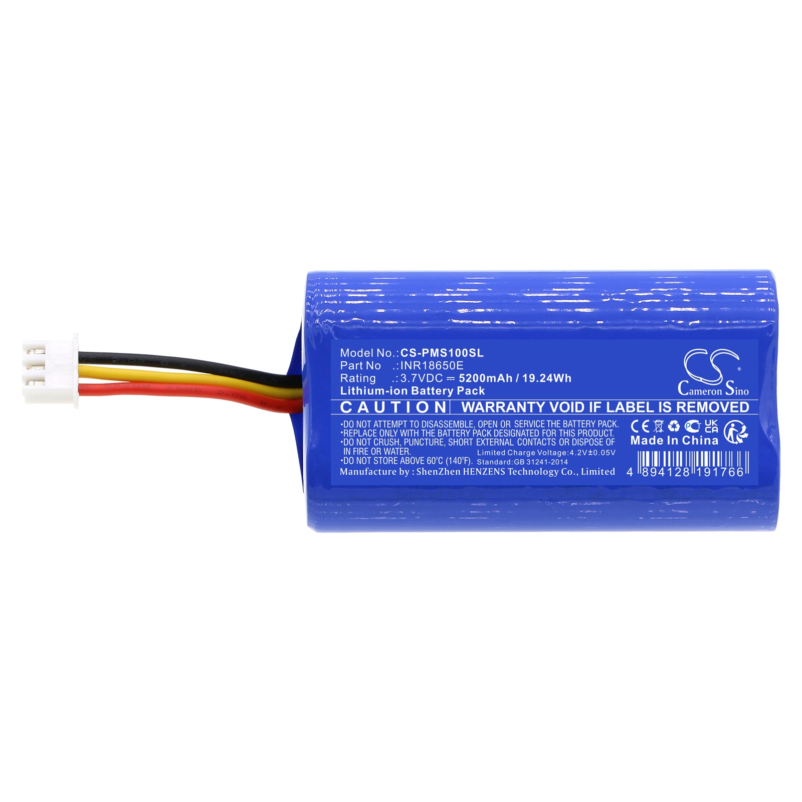 Li-ion, DAB Digital Battery fits Pure Streamr Splash, 3.7V, 5200mAh DAB Digital Cameron Sino Technology Limited