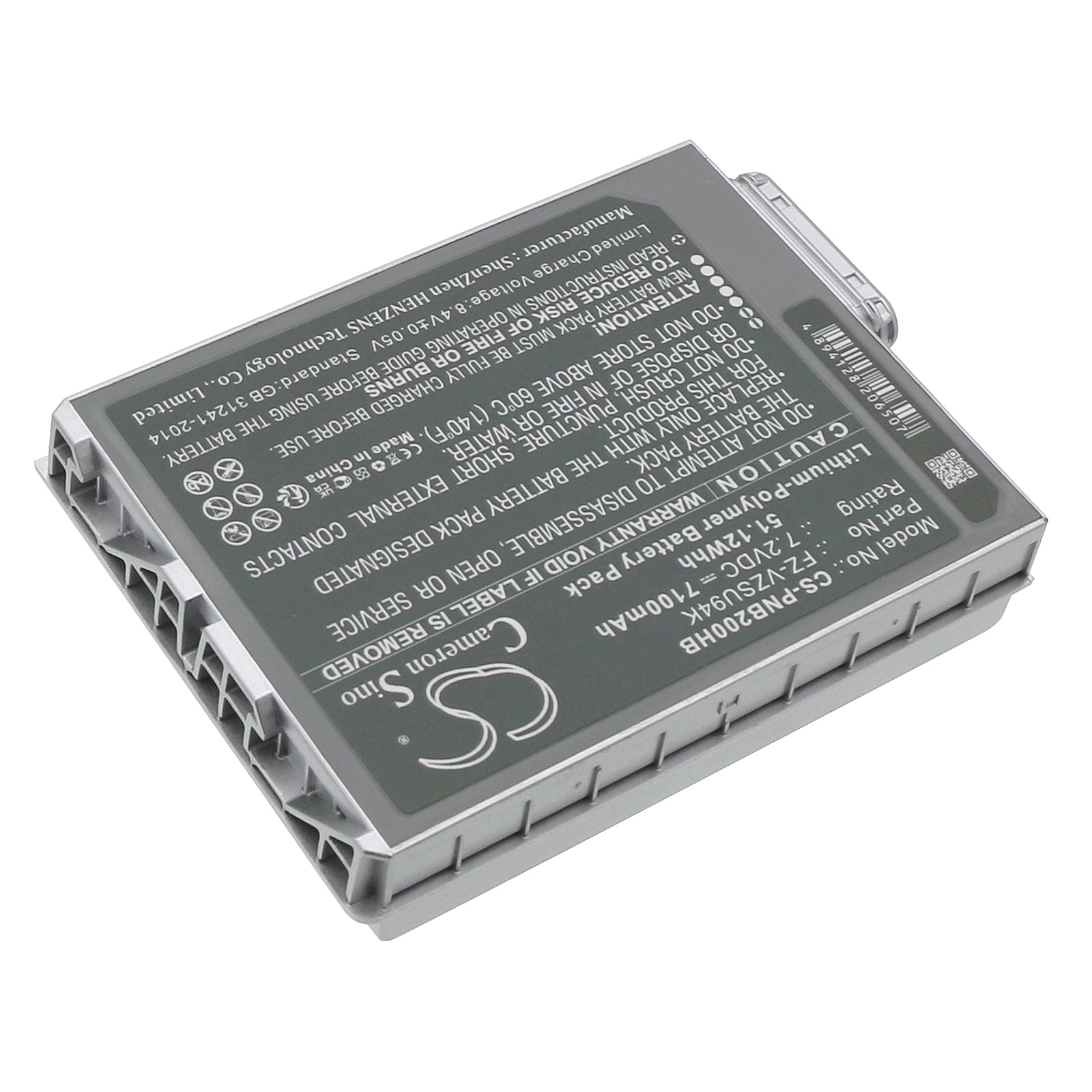 Li-Polymer, Notebook, Laptop Battery fits Panasonic Fz-b2, Fz-m1, 7.2V, 7100mAh Notebook, Laptop Cameron Sino Technology Limited