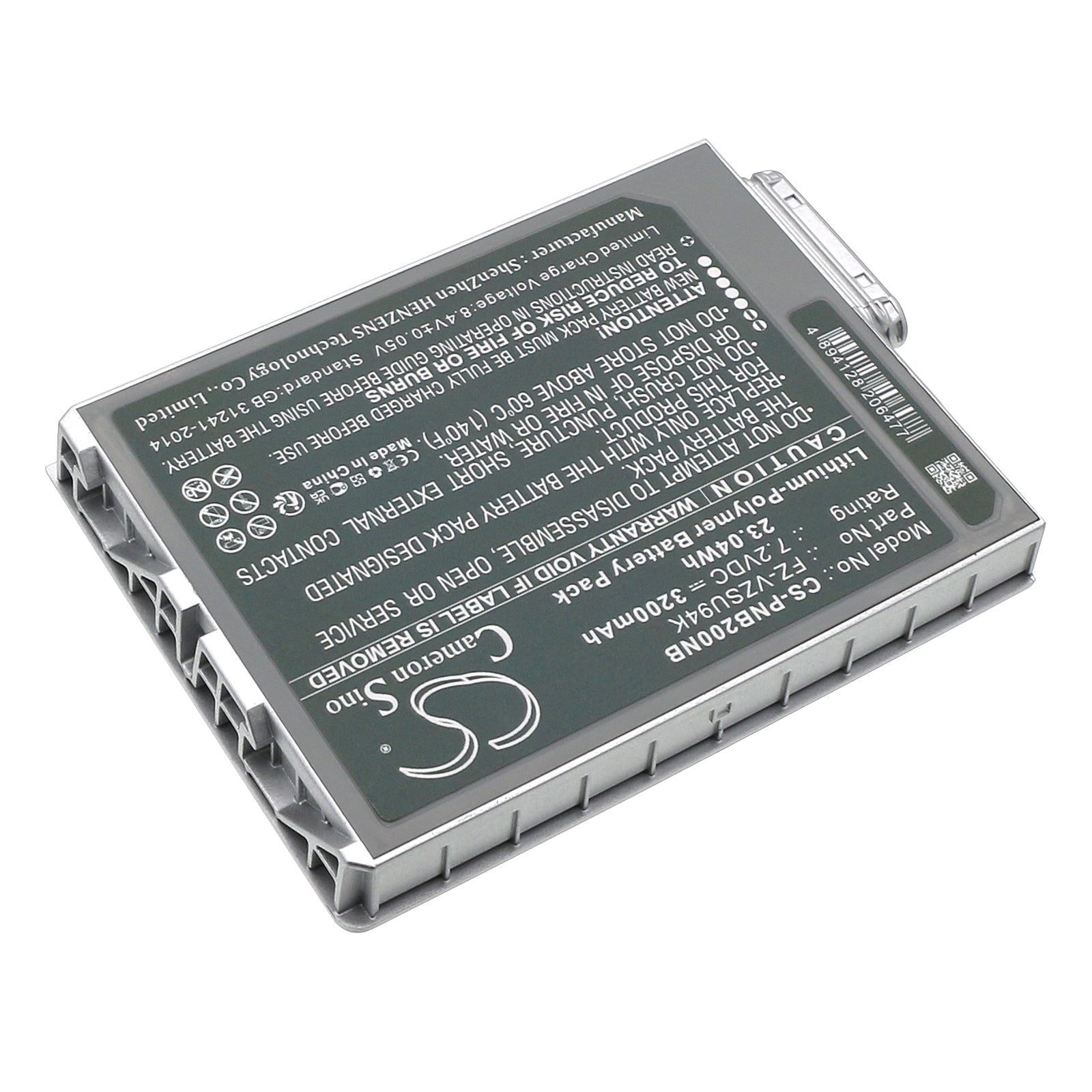 Li-Polymer, Notebook, Laptop Battery fits Panasonic Fz-b2, Fz-m1, 7.2V, 3200mAh Notebook, Laptop Cameron Sino Technology Limited