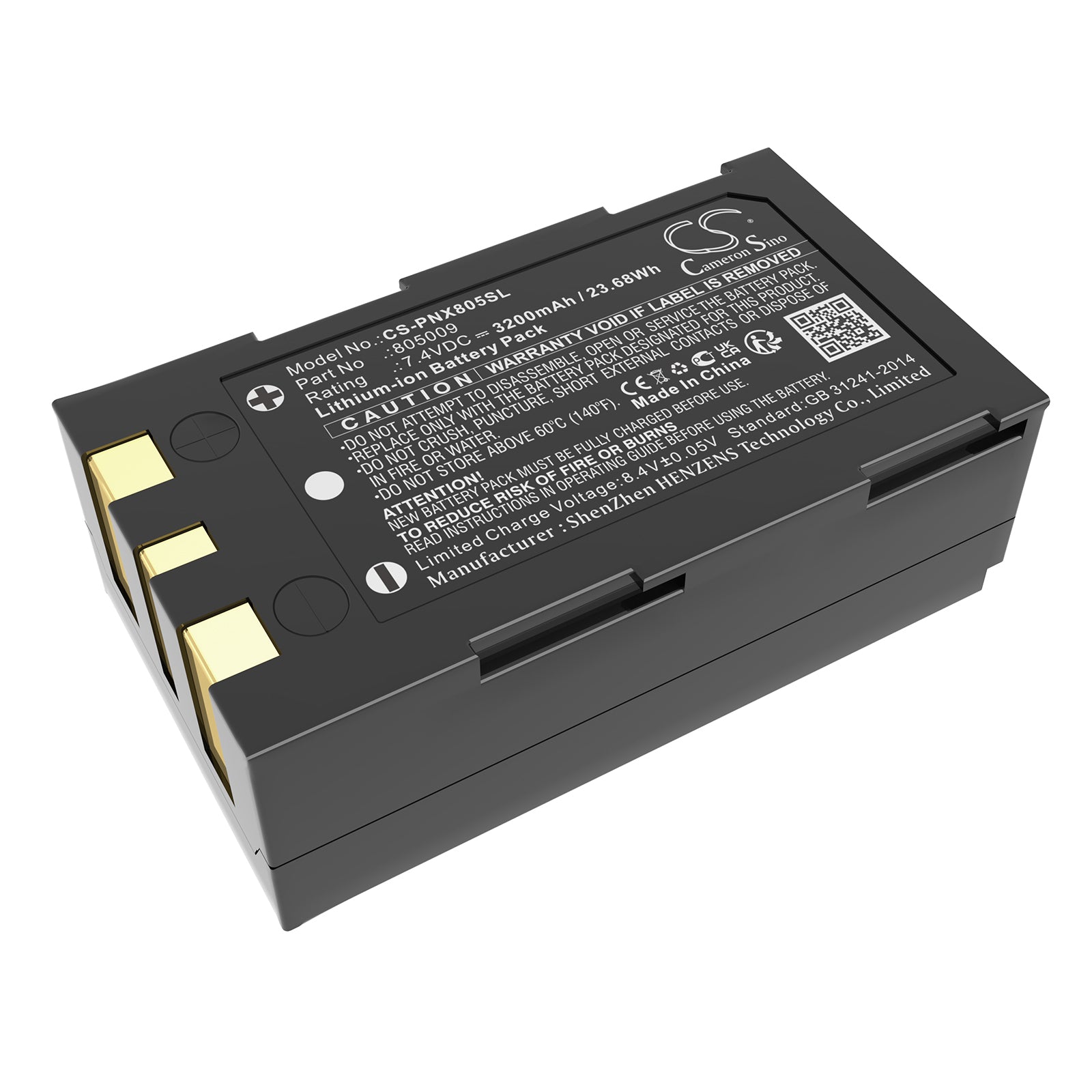7.4V, Li-ion, 3200mAh, Battery fits Phoenix Contact ThermoFOX, Thermomark GO, 23.68Wh Portable Printer Cameron Sino Technology Limited
