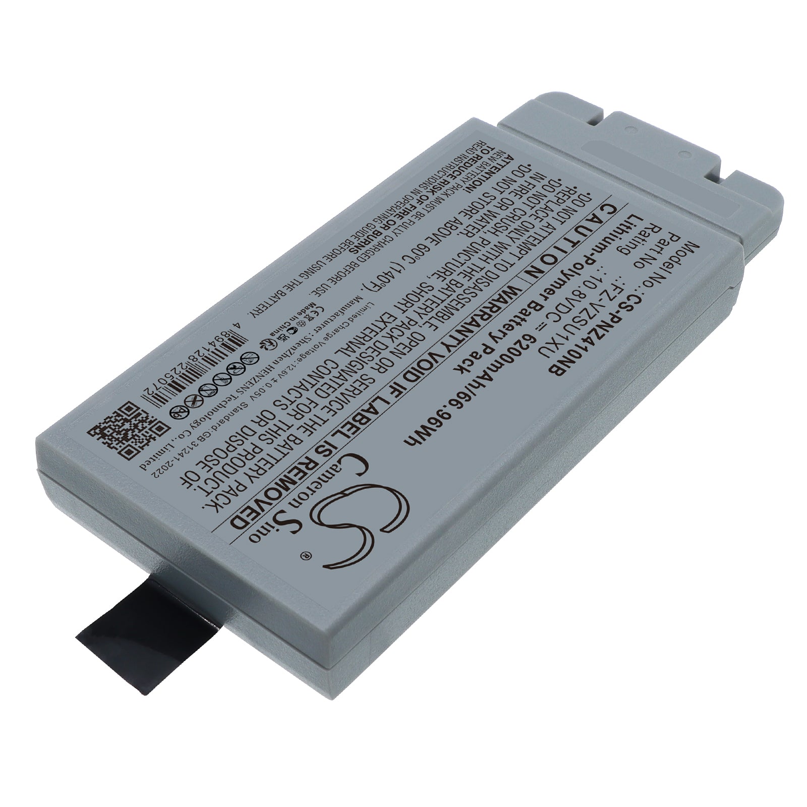 10.8V, Li-Polymer, 6200mAh, Battery fits Panasonic FZ-40ABAACAJ, FZ-40ABAAXAJ, 66.96Wh Notebook, Laptop Cameron Sino Technology Limited