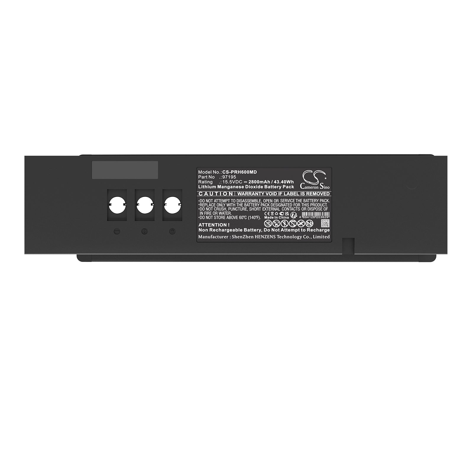 Li-MnO2, Medical Battery fits Primedic Aed-m, Defimon Xd3, 15.5V, 2800mAh Medical Cameron Sino Technology Limited