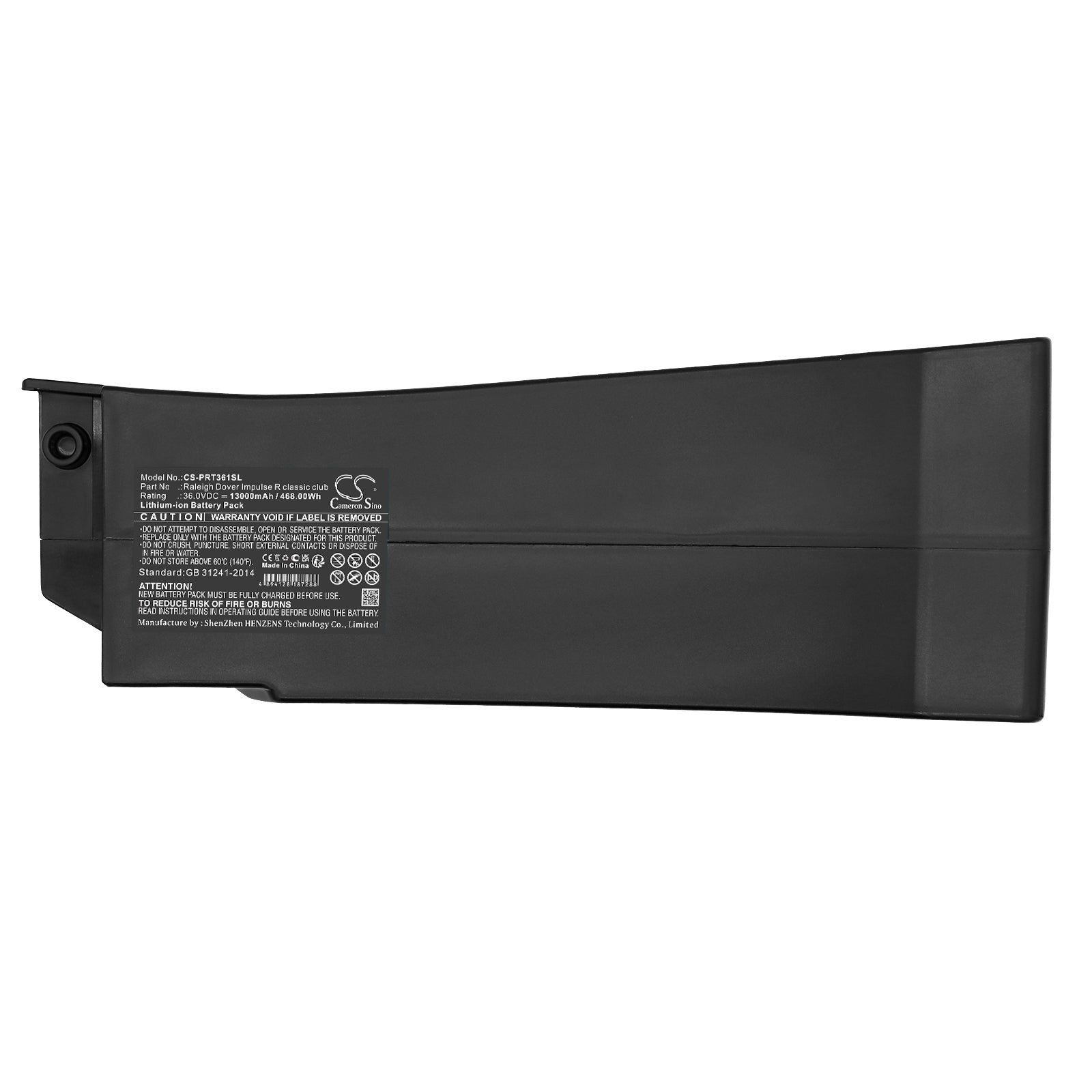 Li-ion, Electric eBike Battery fits Panasonic 360, 36v Impulse Pedelec, 36.0V, 13000mAh Electric eBike Cameron Sino Technology Limited