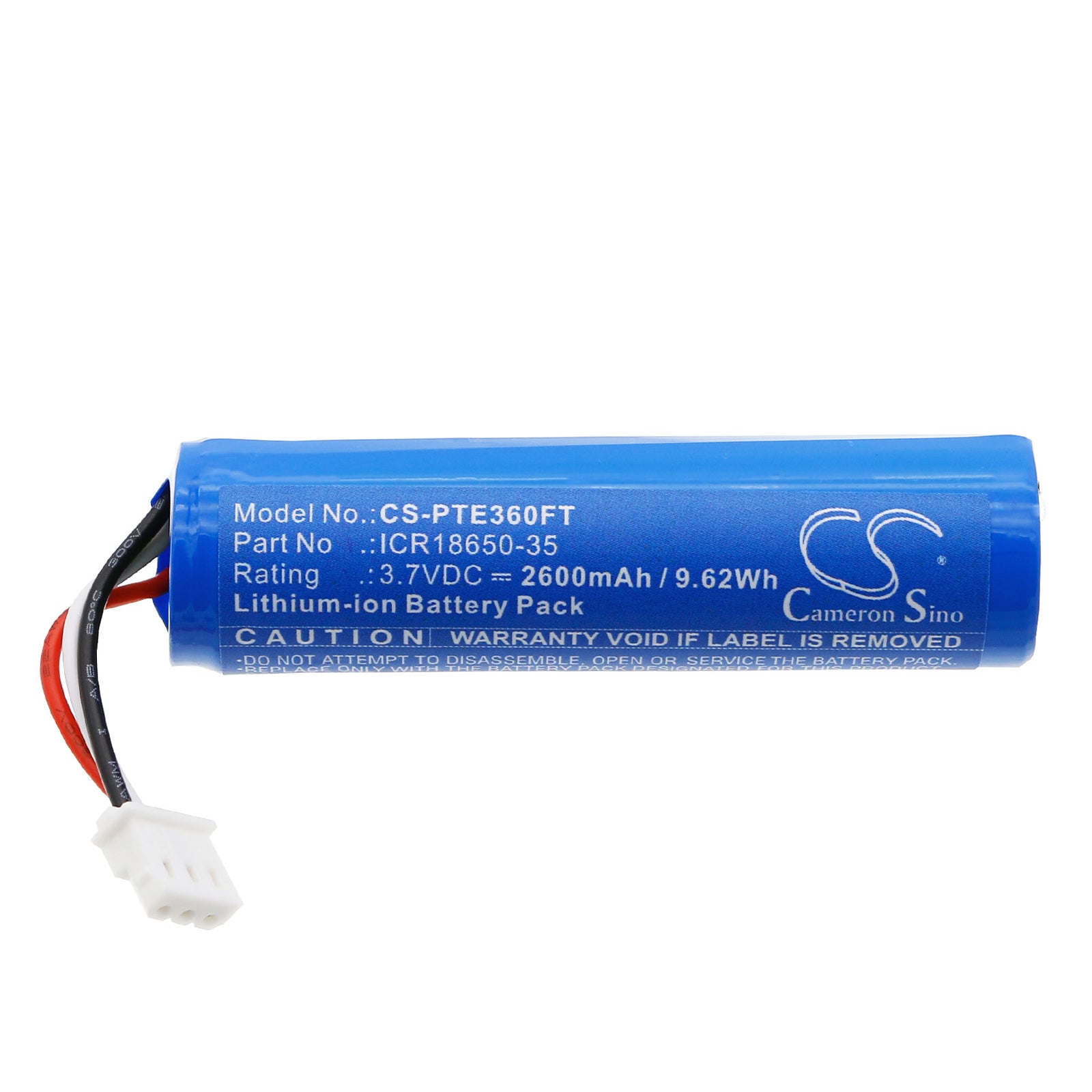 3.7V, Li-ion, 2600mAh, Battery fits Petzl E36NAO, Nao, 9.62Wh Flashlight Cameron Sino Technology Limited