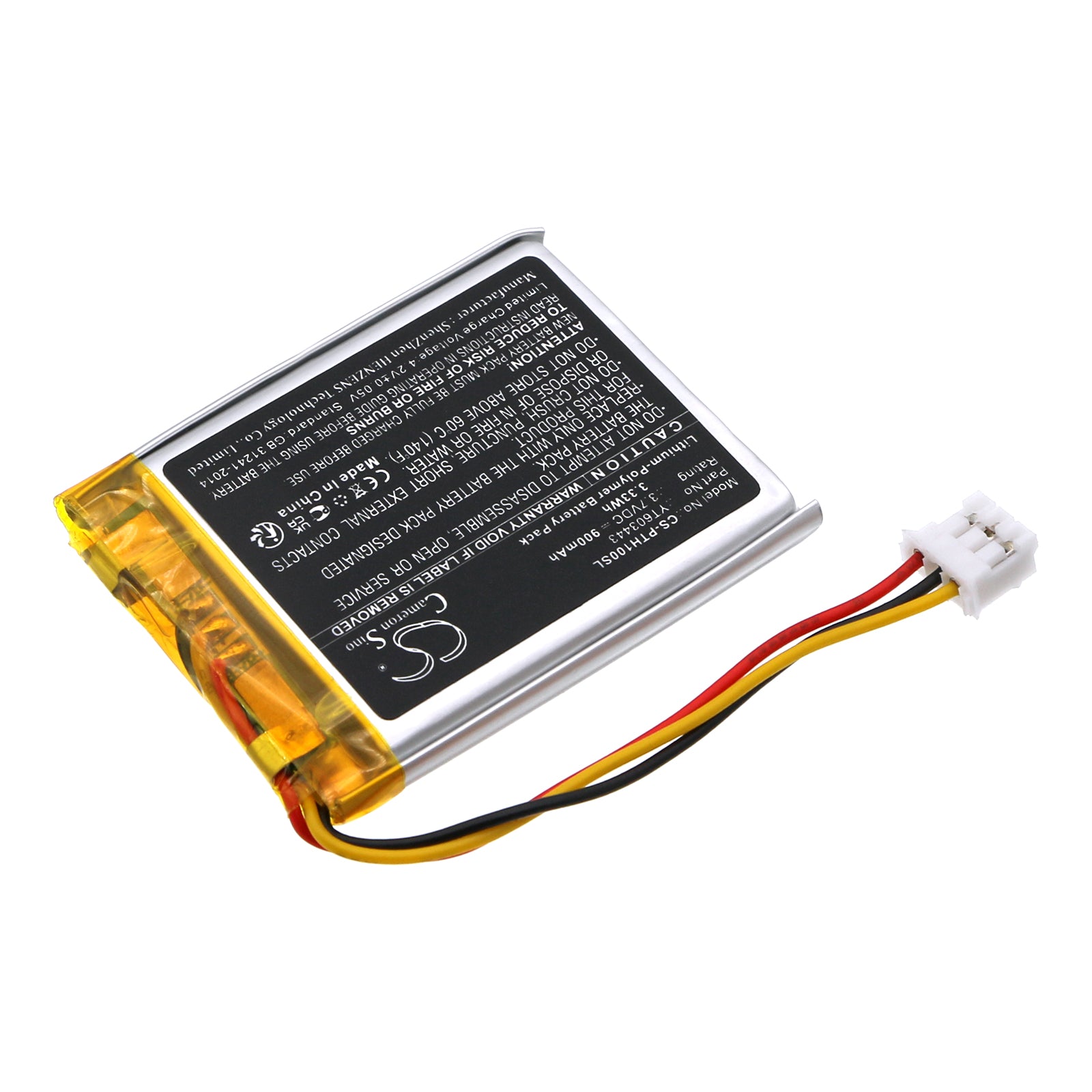 Li-Polymer, Speaker Battery fits Peterson Sp-1, Stroboplus Hd, 3.7V, 900mAh Speaker Cameron Sino Technology Limited