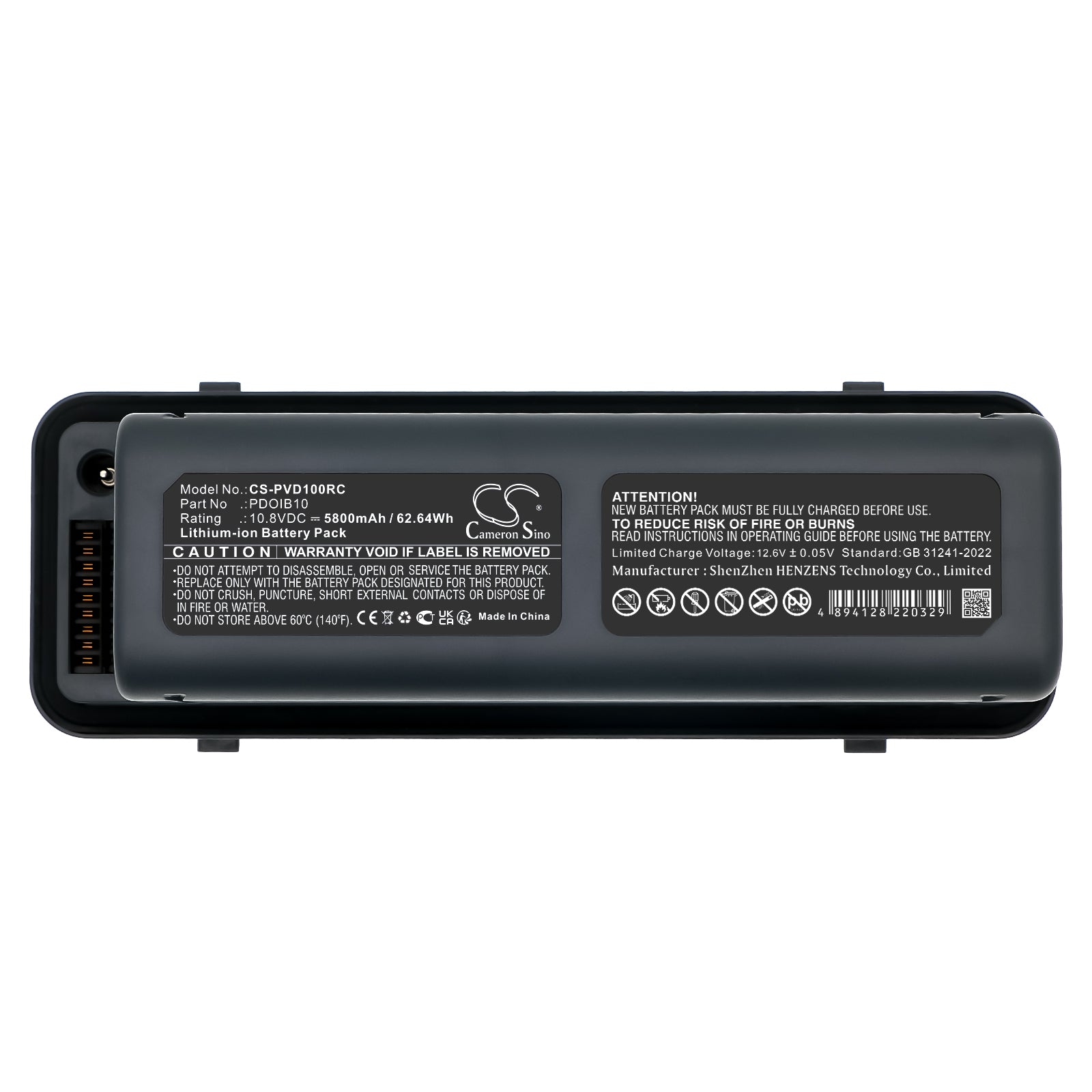 10.8V, 5800mAh Battery fits PowerVision PowerDolphin Intellijet Drones Cameron Sino Technology Limited