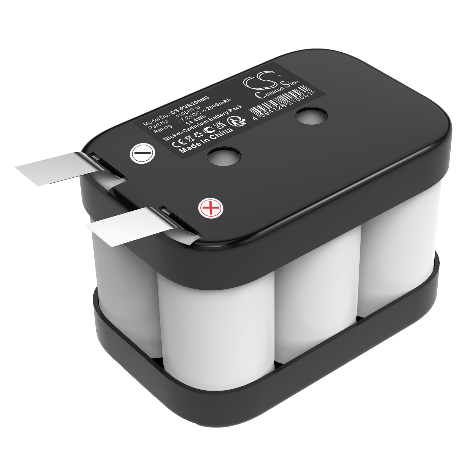 7.2V, Ni-CD, 2000mAh, Battery fits Physiomed Hivamat 200, Hivamat 200 Muscle Stimulator, 14.4Wh Medical Cameron Sino Technology Limited
