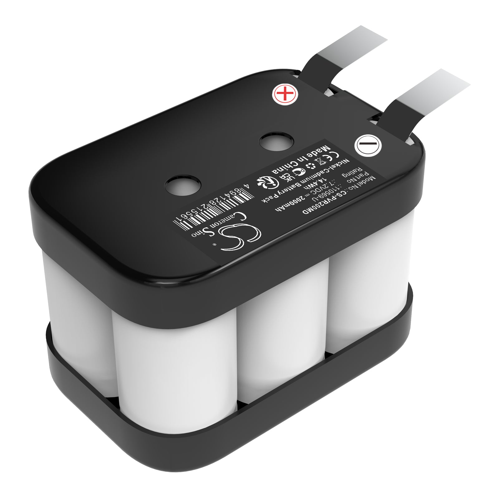 7.2V, Ni-CD, 2000mAh, Battery fits Physiomed Hivamat 200, Hivamat 200 Muscle Stimulator, 14.4Wh Medical Cameron Sino Technology Limited