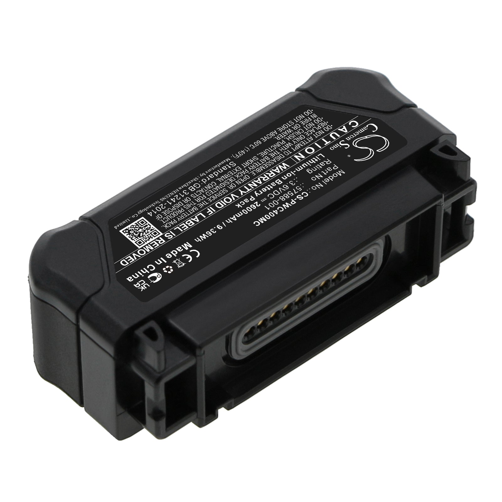 Li-ion, Body Camera Battery fits Panasonic I-pro Bwc4000 Body-worn Camera, Wv-bwc4000, 3.6V, 2600mAh Body Camera Cameron Sino Technology Limited