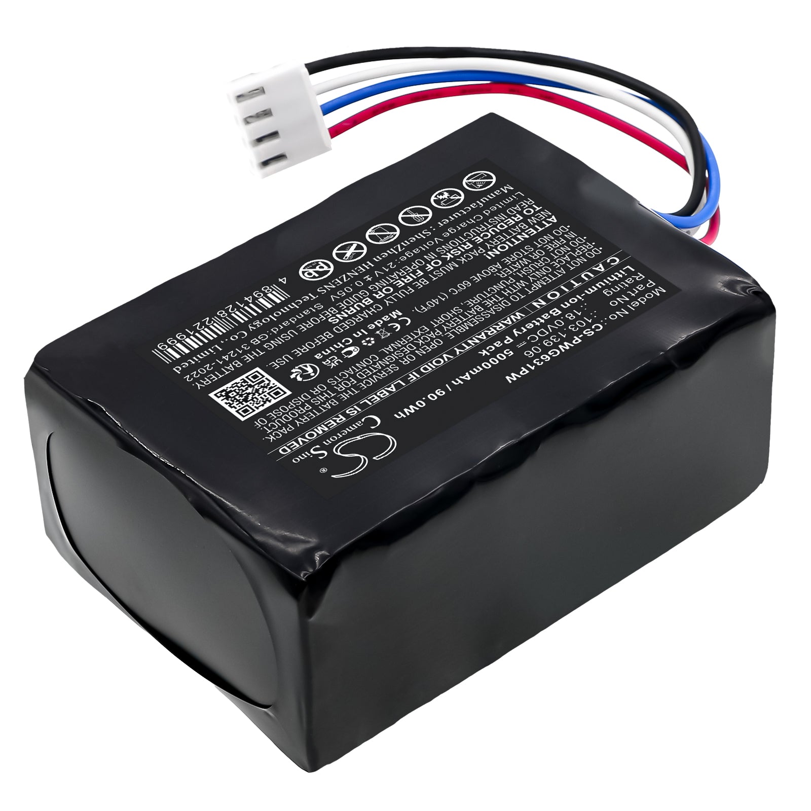 18V, Li-ion, 5000mAh, Battery fits PowerPlus POWXG6310, 90Wh Lawn Mowers Cameron Sino Technology Limited