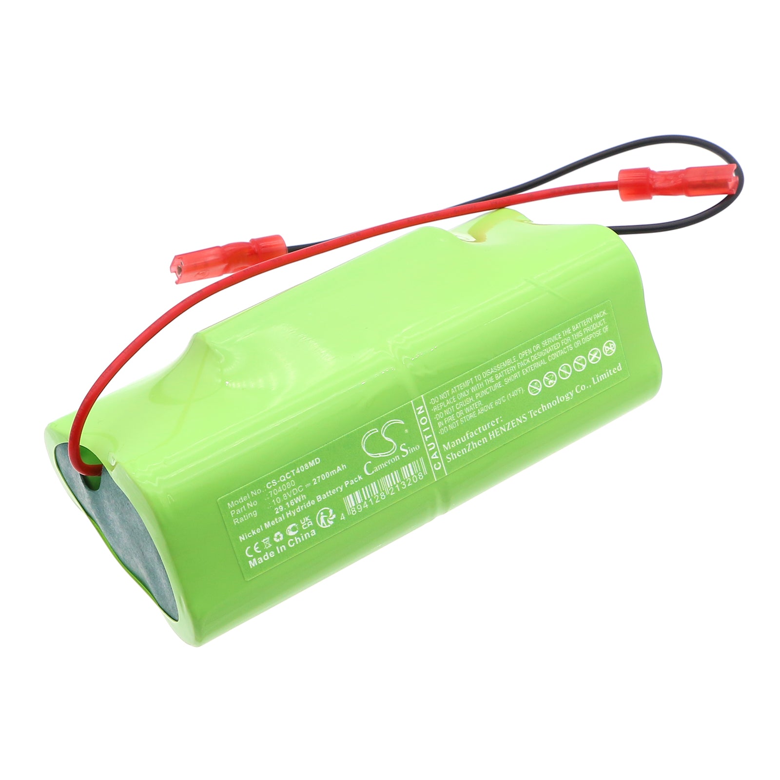 10.8V, Ni-MH, 2700mAh, Battery fits Quest AC-tester, 29.16Wh Medical Cameron Sino Technology Limited