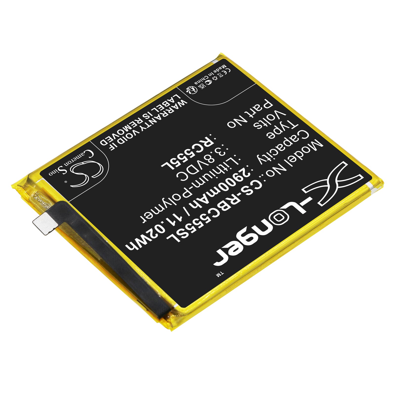 Li-Polymer, Mobile, SmartPhone Battery fits Orbic A1203, Orb555lbvzpp, 3.8V, 2900mAh Mobile, SmartPhone Cameron Sino Technology Limited