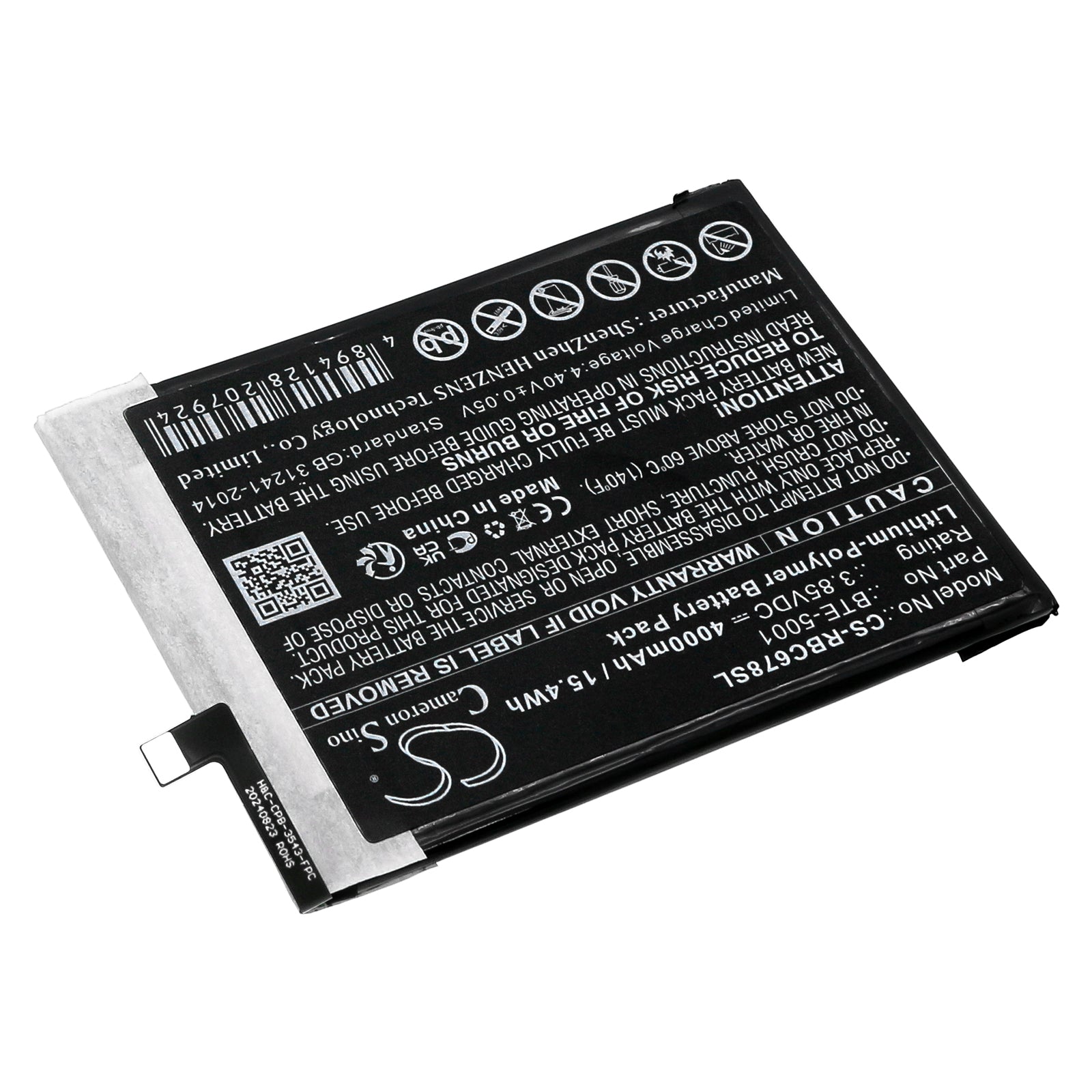 Li-Polymer, Mobile, SmartPhone Battery fits Orbic Magic 5g, Myra 5g, 3.85V, 4000mAh Mobile, SmartPhone Cameron Sino Technology Limited