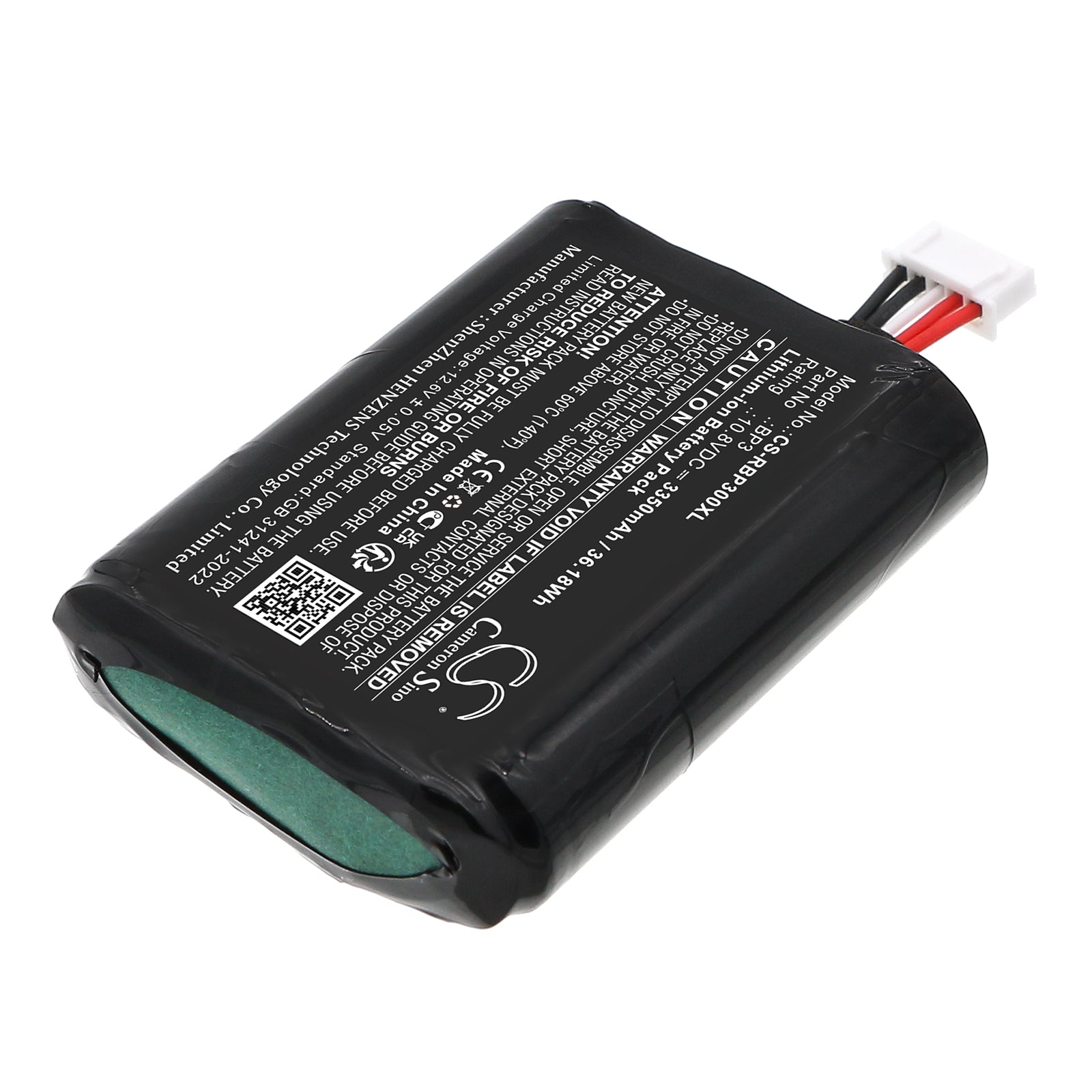 10.8V, Li-ion, 3350mAh, Battery fits Roberts Revival Icon, Stream 95i, 36.18Wh DAB Digital Cameron Sino Technology Limited