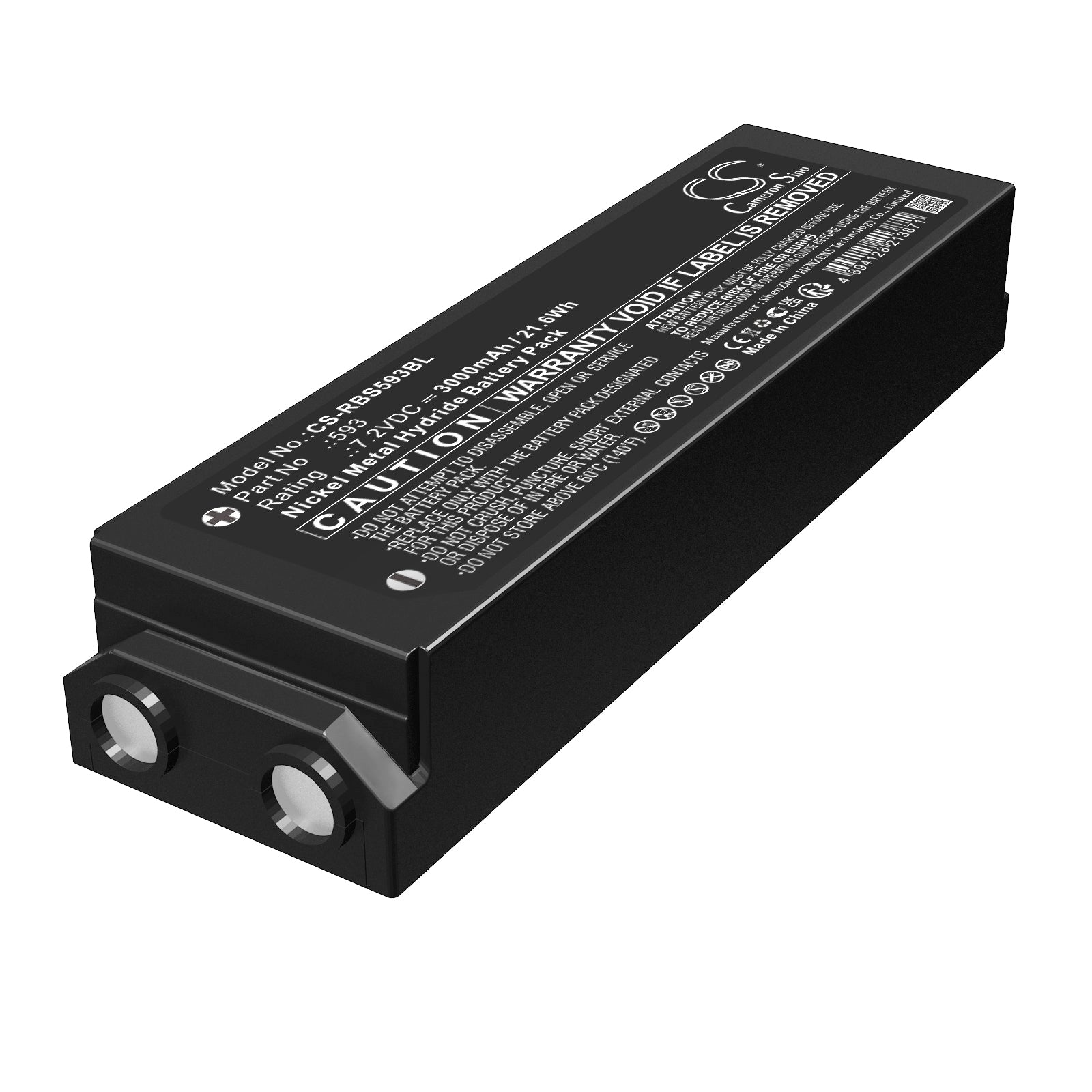 7.2V, Ni-MH, 3000mAh, Battery fits Scanreco 590, 592, 21.6Wh Crane Remote Control Cameron Sino Technology Limited