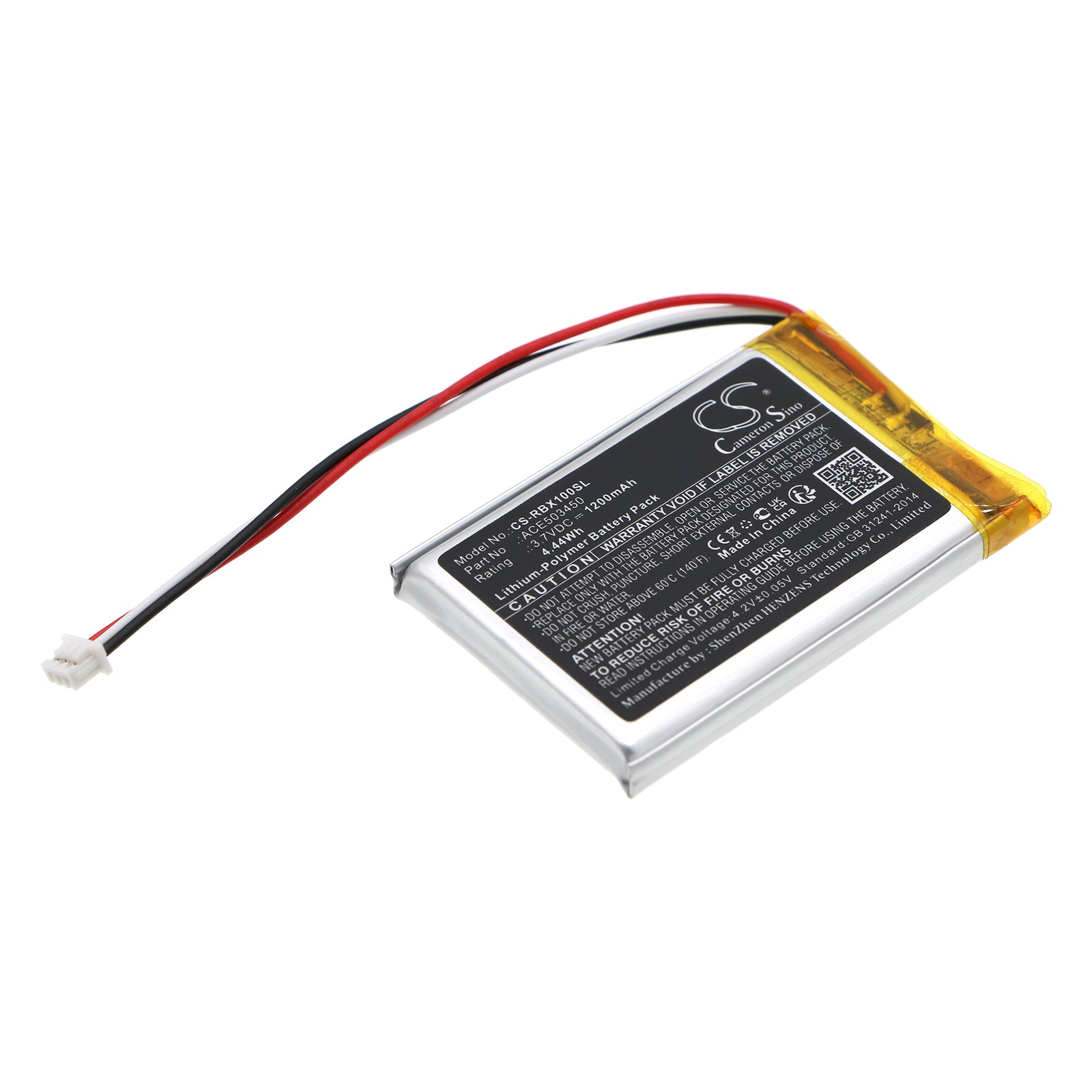 Li-Polymer, Wireless Headset Battery fits Razer Barracuda X, 3.7V, 1200mAh Wireless Headset Cameron Sino Technology Limited
