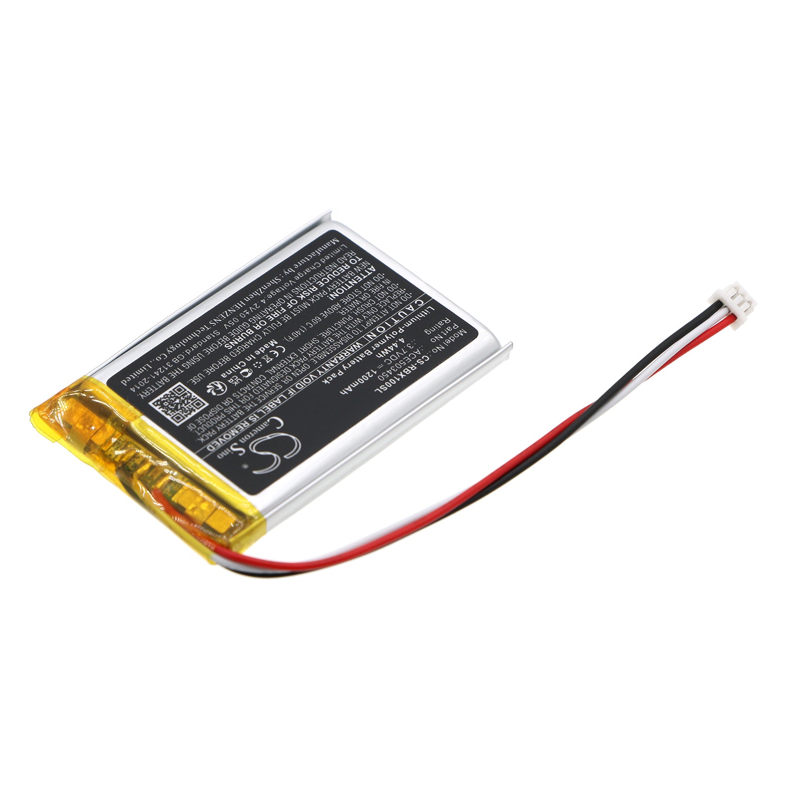 Li-Polymer, Wireless Headset Battery fits Razer Barracuda X, 3.7V, 1200mAh Wireless Headset Cameron Sino Technology Limited