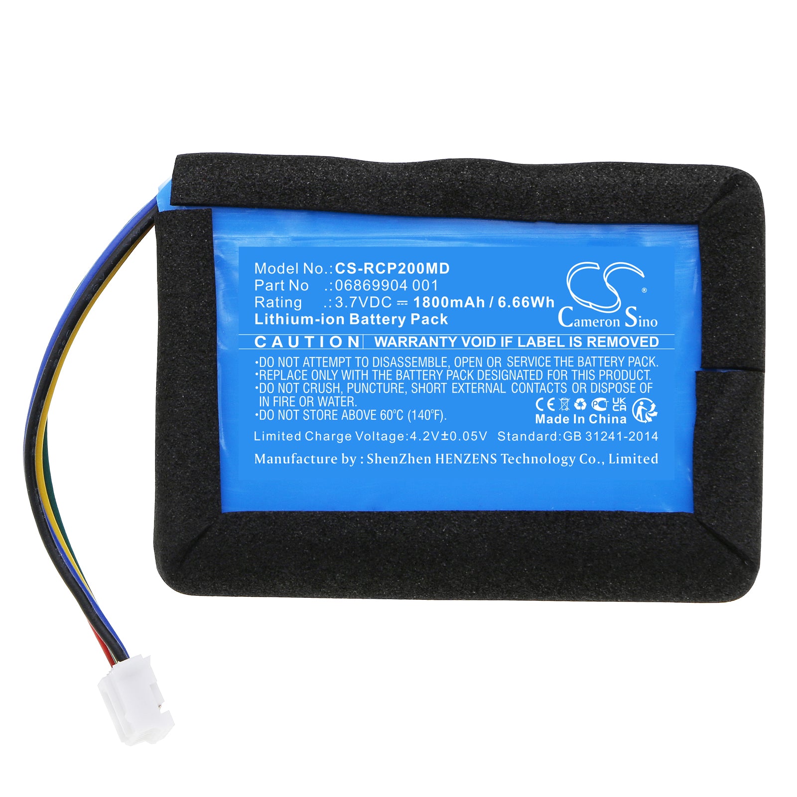 Li-ion, Medical Battery fits Roche Coaguchek Pro 2, Coaguchek Pro Ii, 3.7V, 1800mAh Medical Cameron Sino Technology Limited
